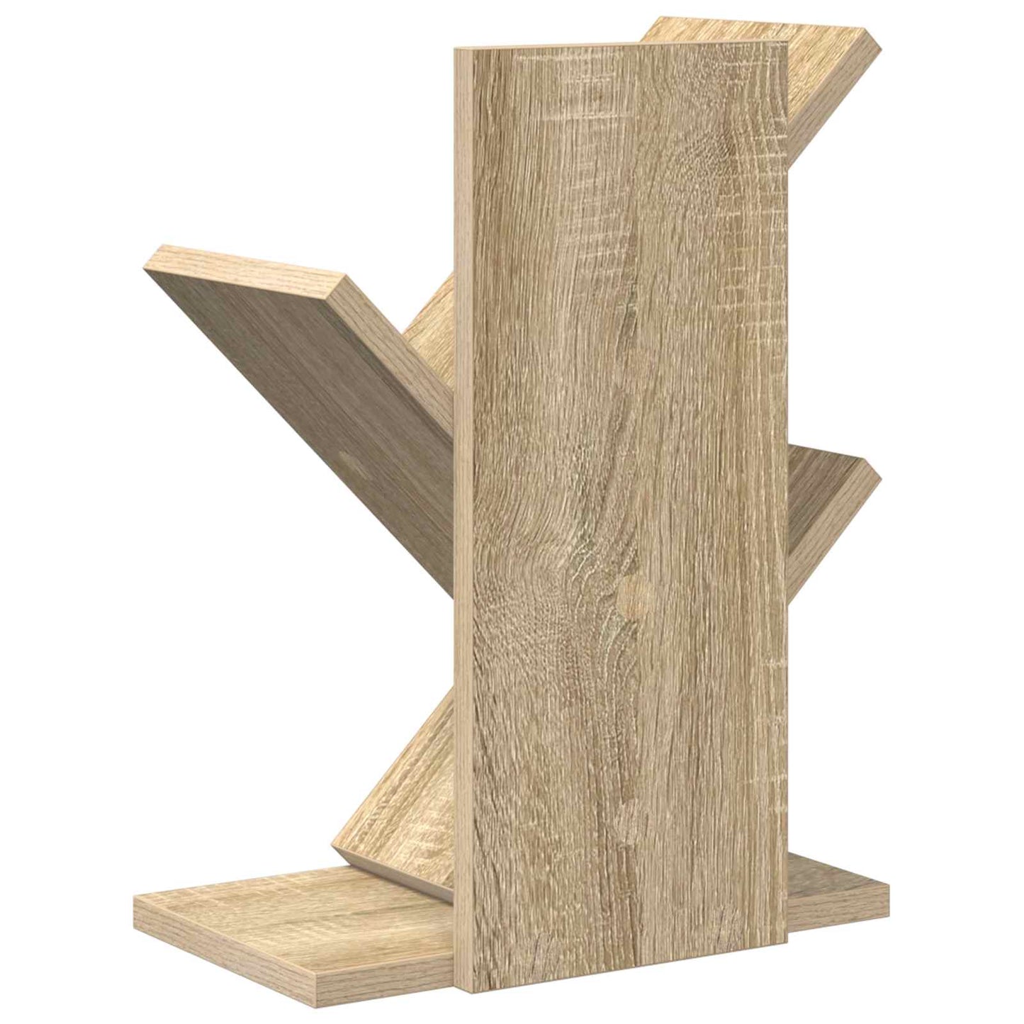 Tre Bokhylle 3-Hyller 30 x 18 x 40 cm Konstruert tre Sonoma eik