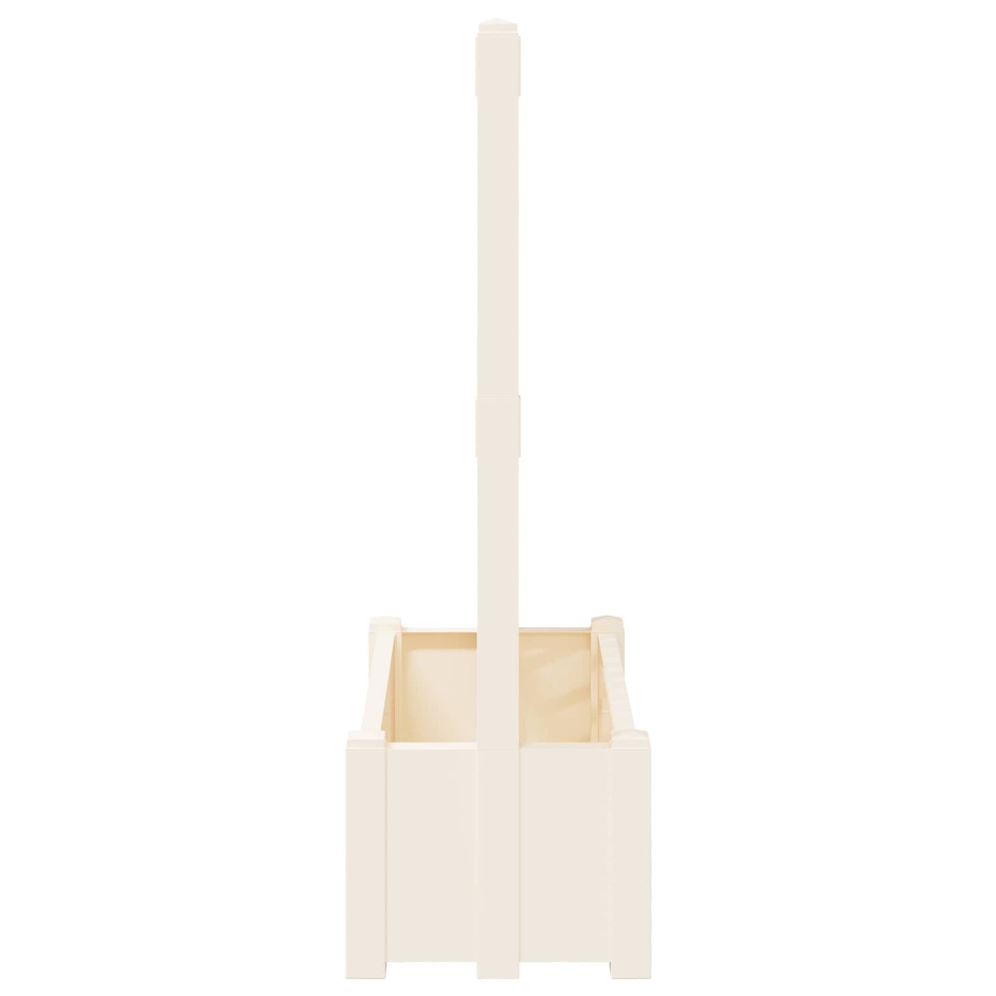 Stor plantekasse med espalier Hvit 99,5 x 43 x 133,5 PP