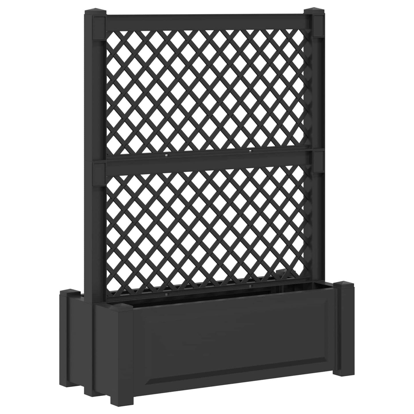 Stor plantekasse med espalier Antrasitt 99,5 x 43 x 133,5 PP