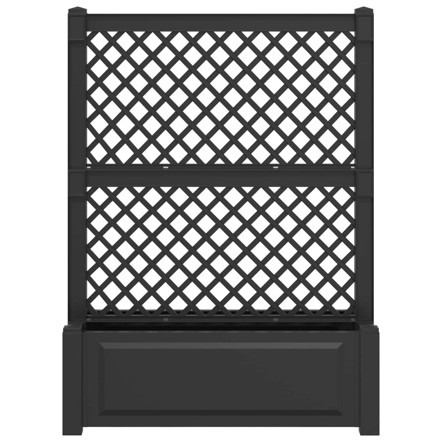 Stor plantekasse med espalier Antrasitt 99,5 x 43 x 133,5 PP