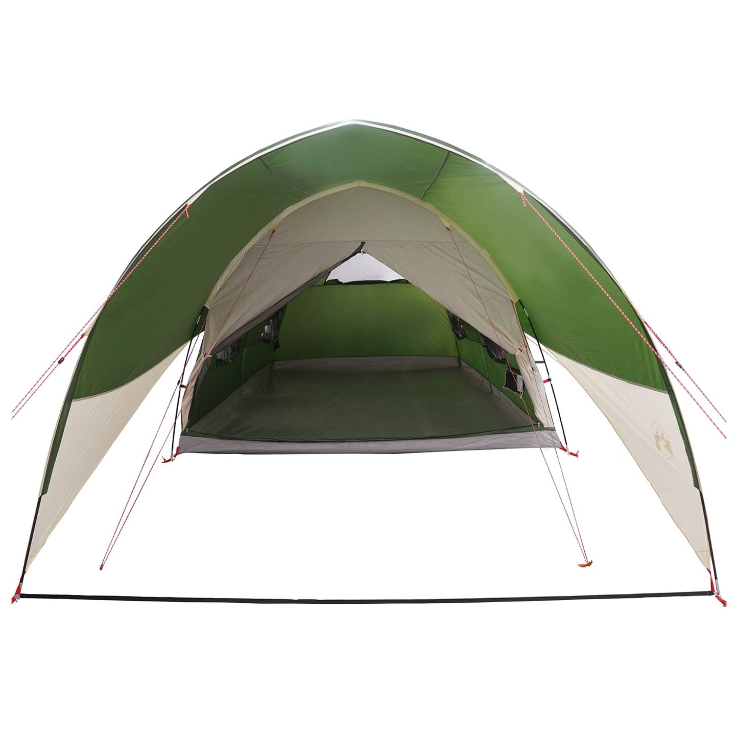 Tunnel Tent med Regntrekk Vannavvisende 10 person Grønn