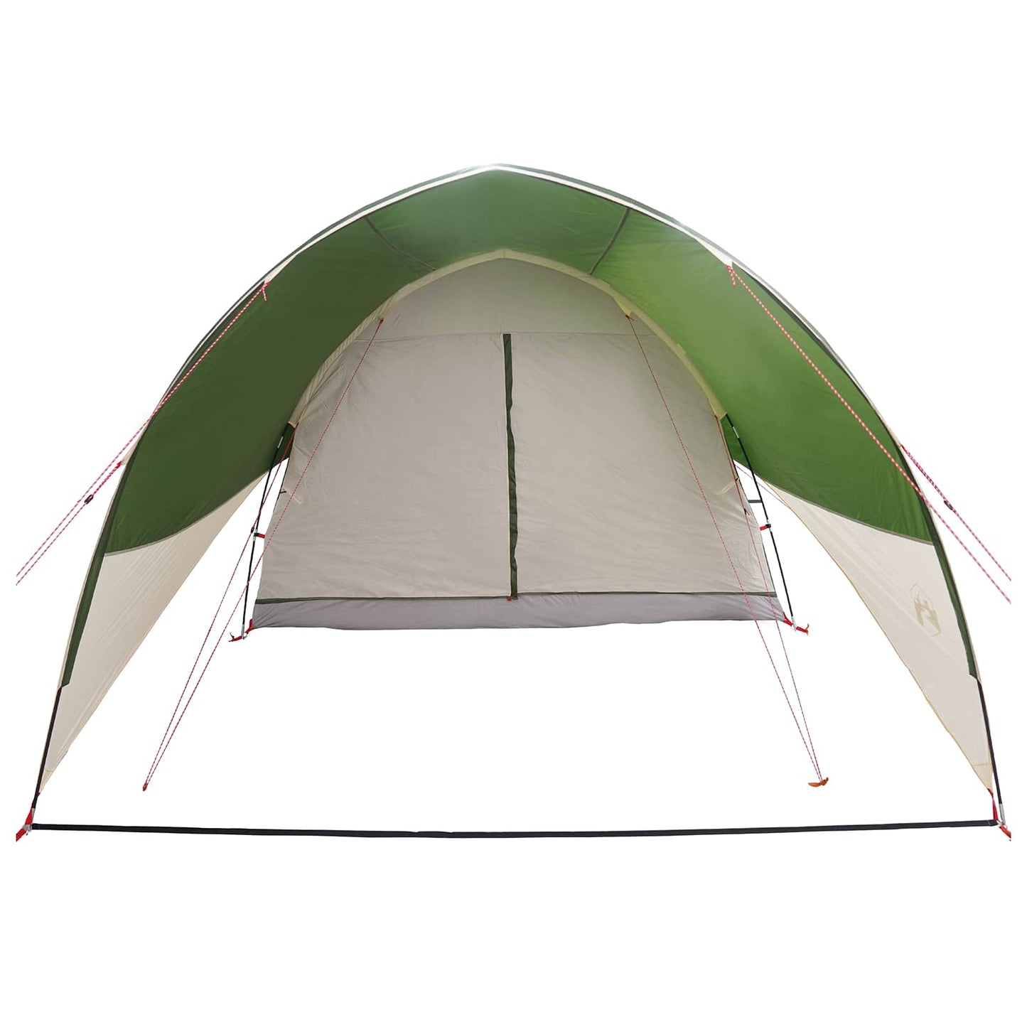 Tunnel Tent med Regntrekk Vannavvisende 10 person Grønn