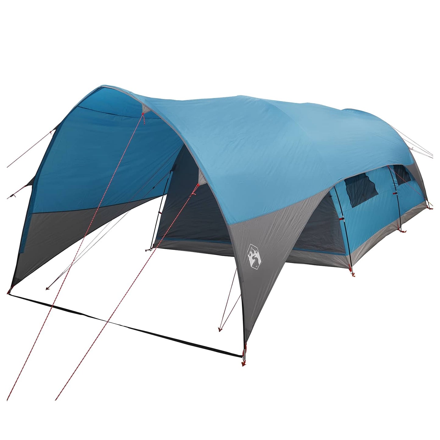 Tunnel Tent med Regntrekk Vannavvisende 10 person Blå