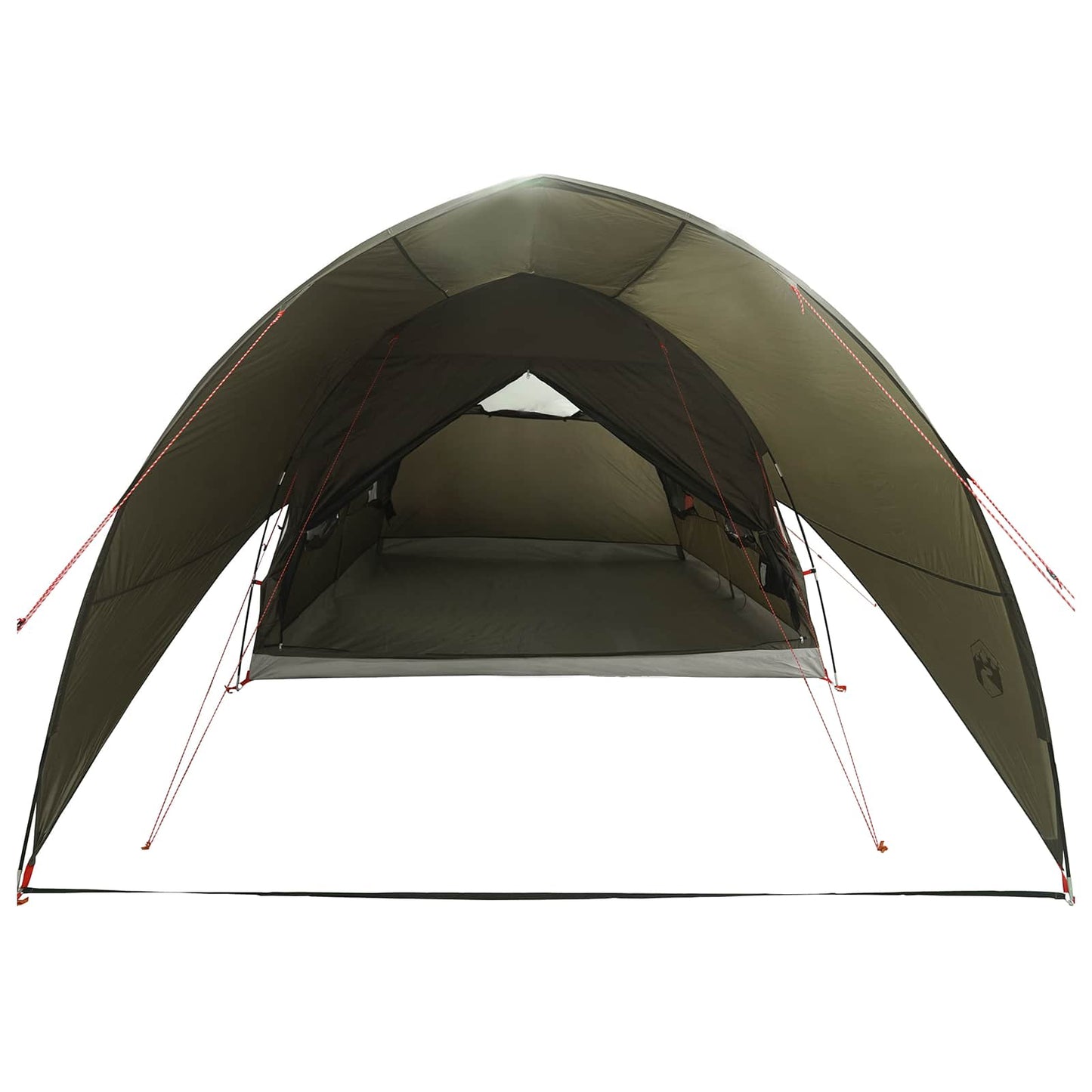 Tunnel Tent med Regntrekk Vannavvisende 10 person Army grønn