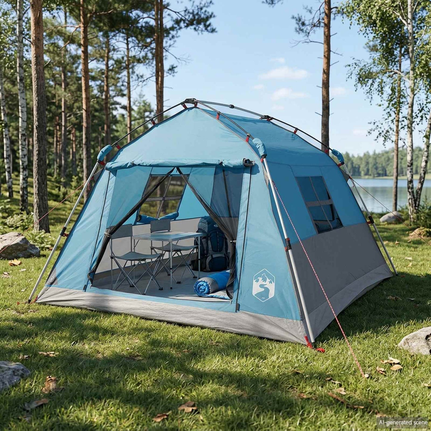 Sofaputestopper Vannavstøtende 3 person Blå