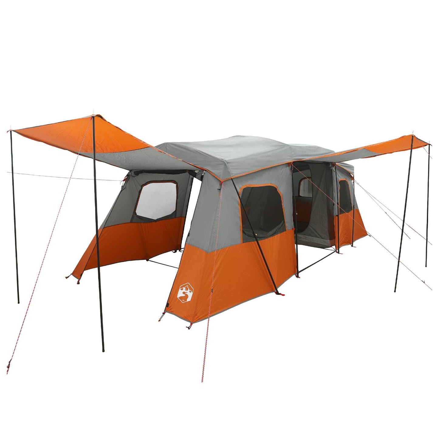 3 person Grå og Oransje 185T Polyester med PU Belegg
