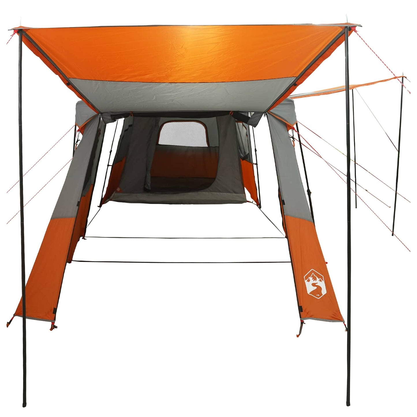 3 person Grå og Oransje 185T Polyester med PU Belegg