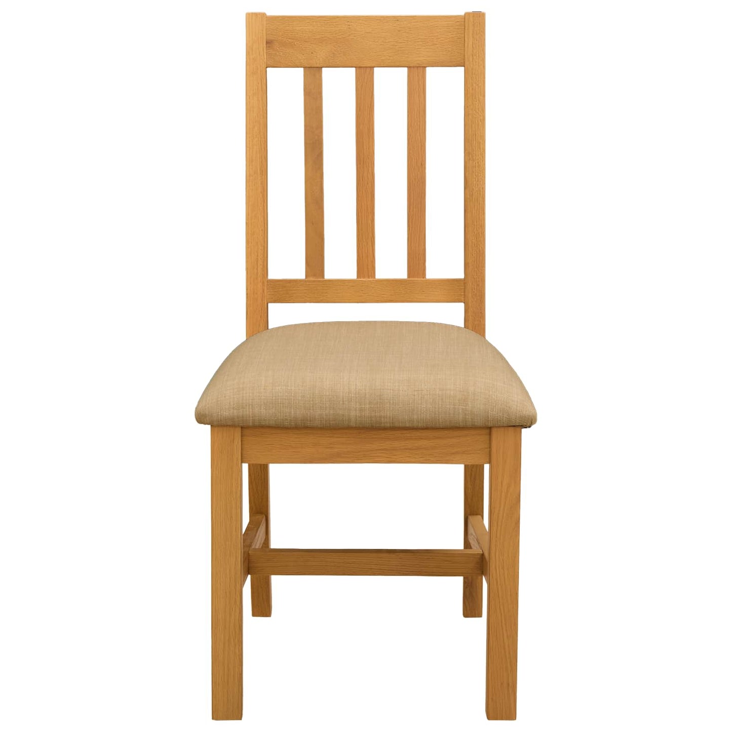 Spisestuestol VENLO 2 pcs Massivt Eiketre Beige 45 x 53 x 92 cm