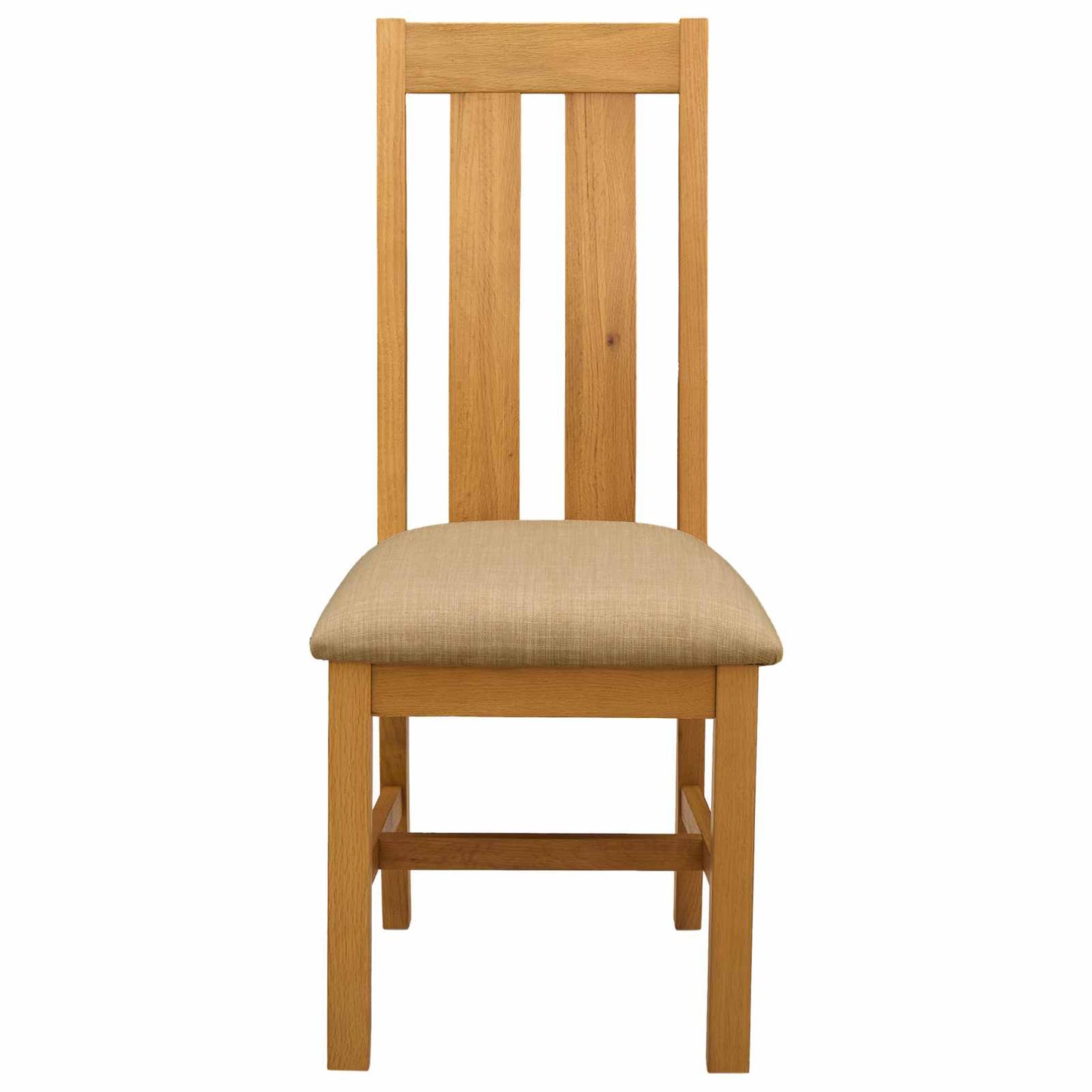 Spisestuestol 2 pcs Massivt Eiketre Beige 45 x 54 x 100 cm