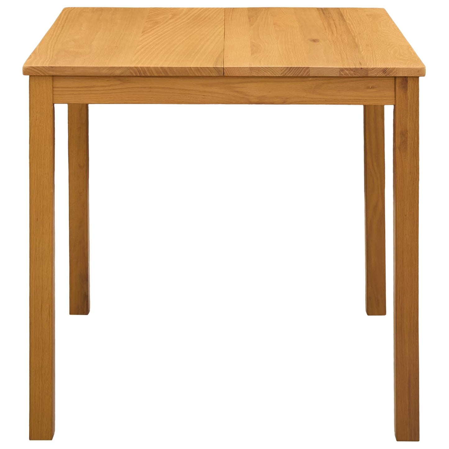 Spisebord 110 x 75 x 75 cm Massivt Eiketre Naturlig Rektangulær
