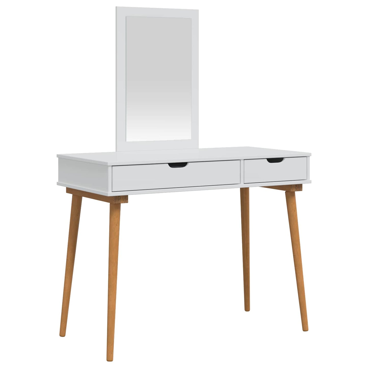 Sminkebordsett FAUSKE 2 pcs Hvit 100 x 50 x 143 cm