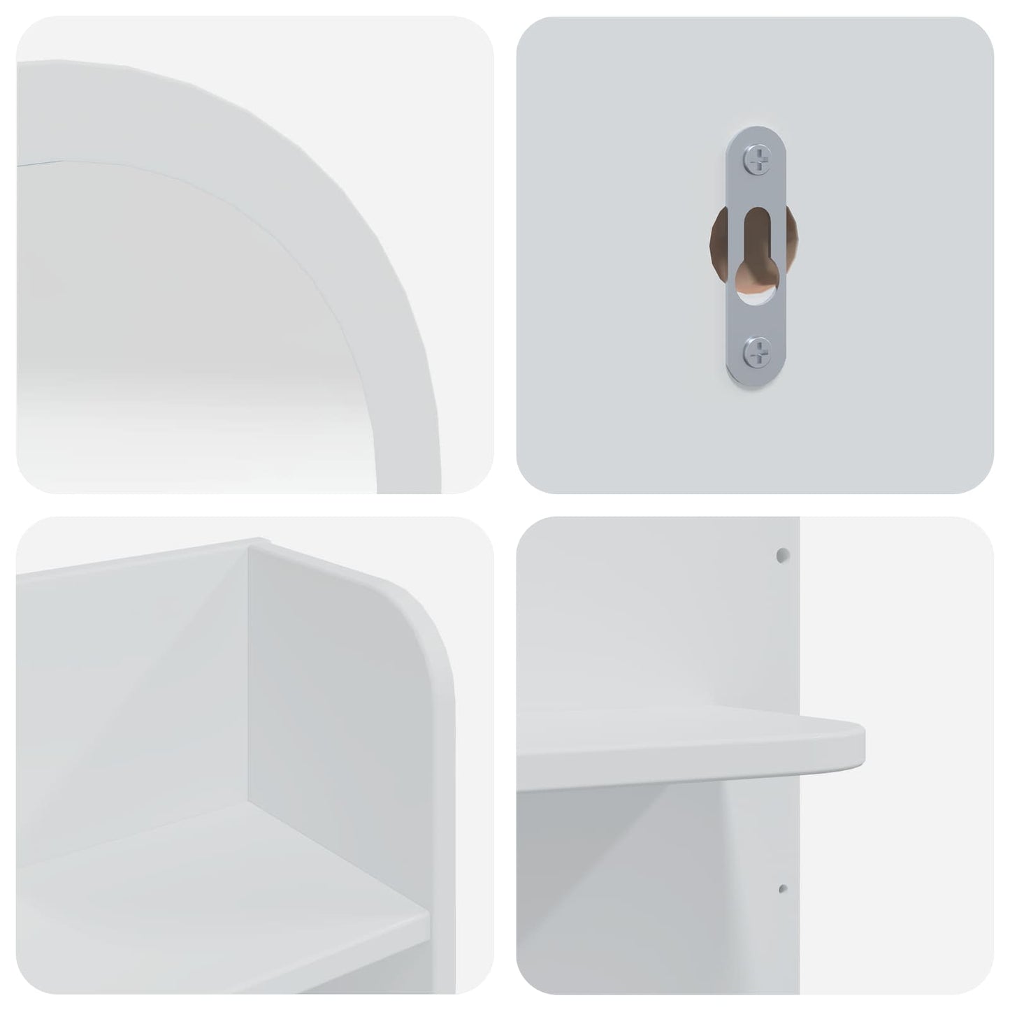 Sminkebordsett FAUSKE 4 pcs Hvit 100 x 50 x 143 cm