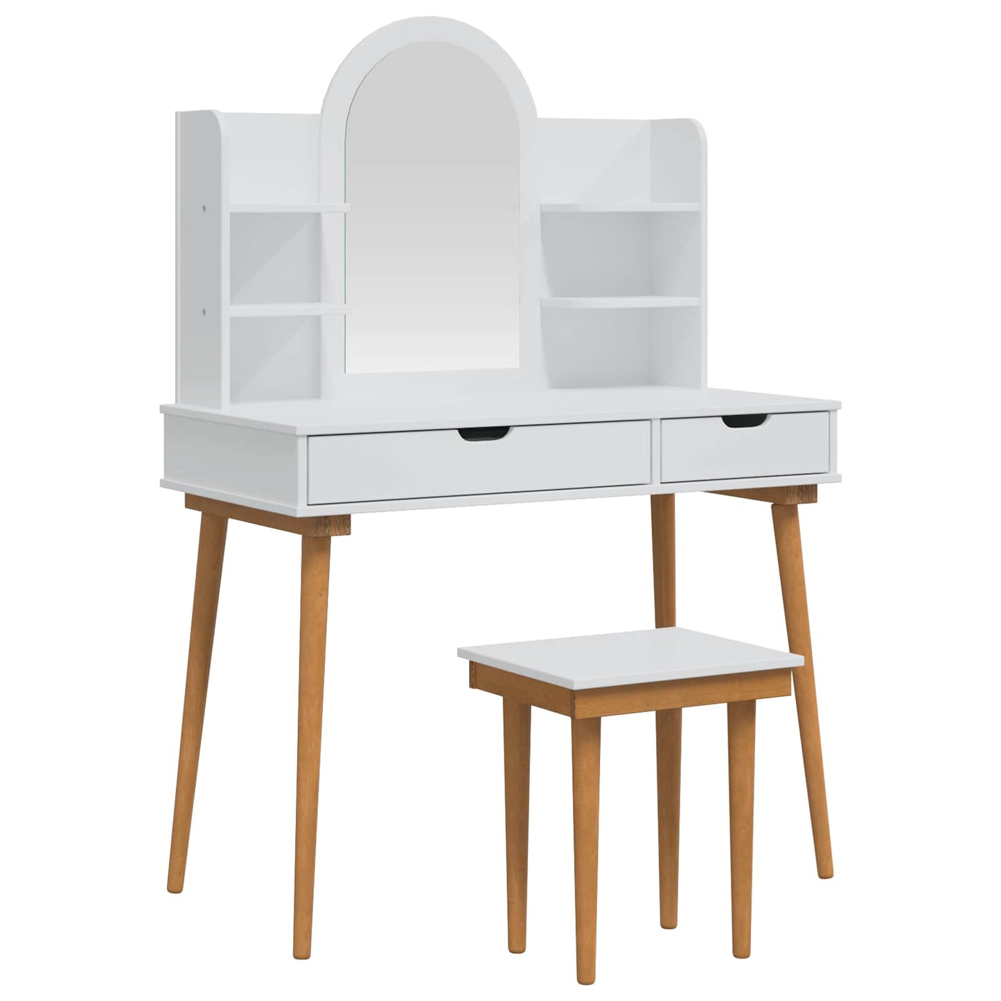 Sminkebordsett FAUSKE 5 pcs Hvit 100 x 50 x 143 cm