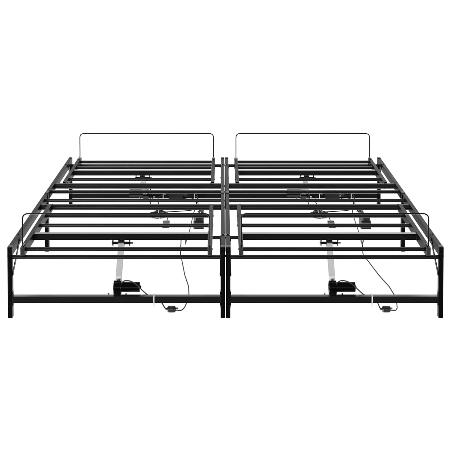 Elektrisk Justerbar Seng Ramme Svart 200 x 200 cm Stål