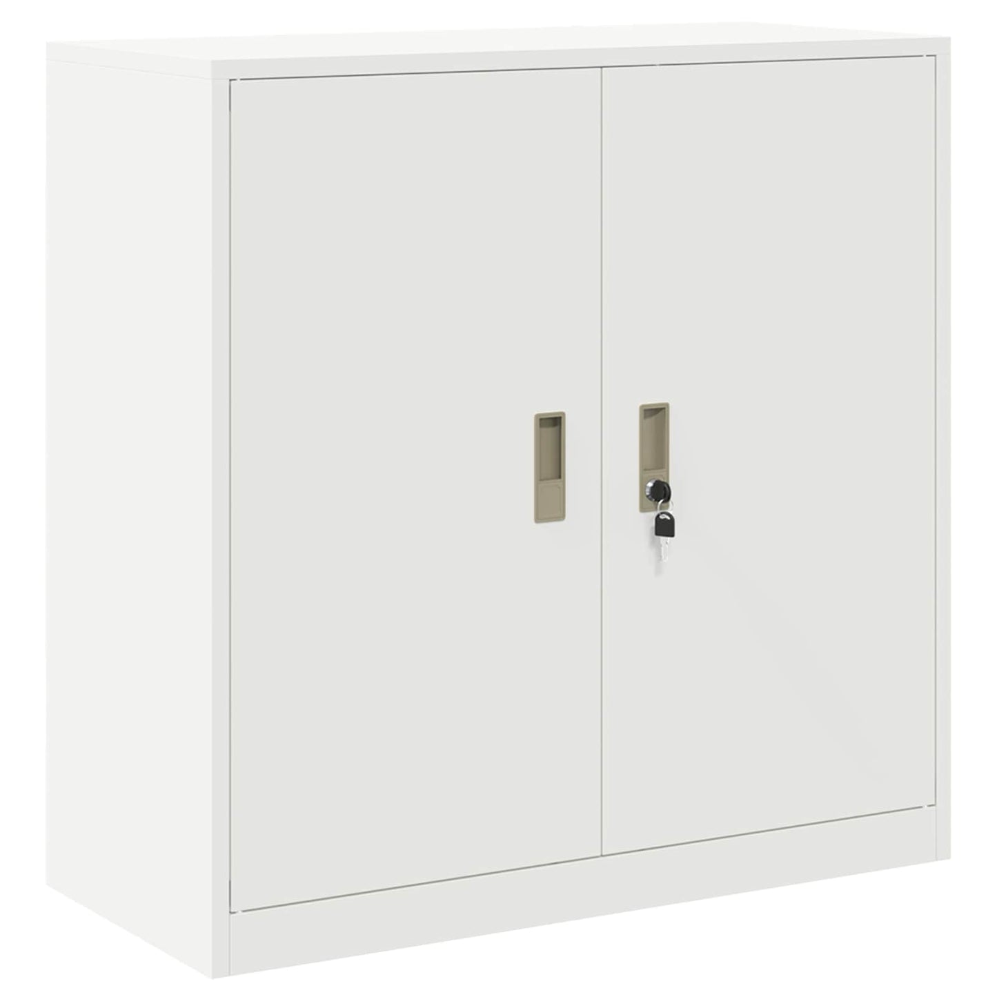 Oppbevaringsskap 2 stk. Hvit 90 x 40 x 130 cm Stål Låsbar