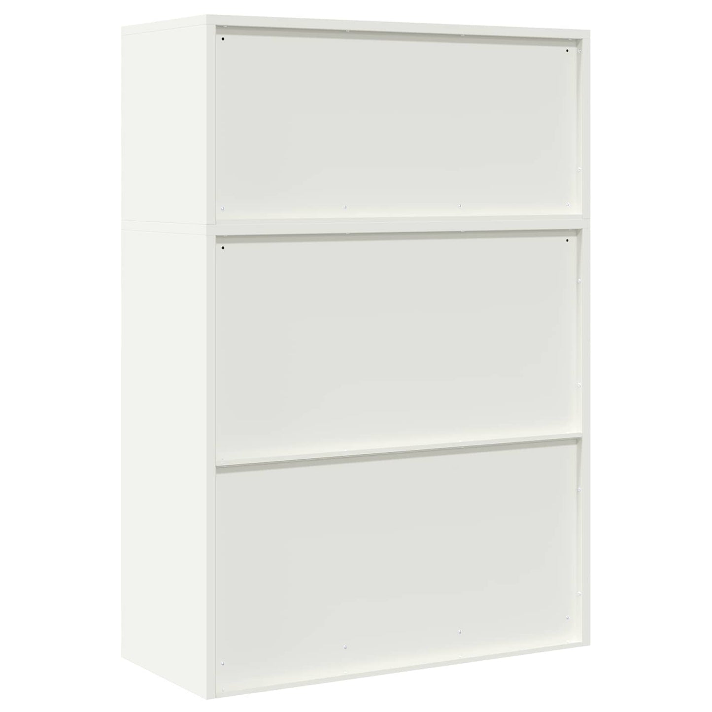 Oppbevaringsskap 2 stk. Hvit 90 x 40 x 130 cm Stål Låsbar