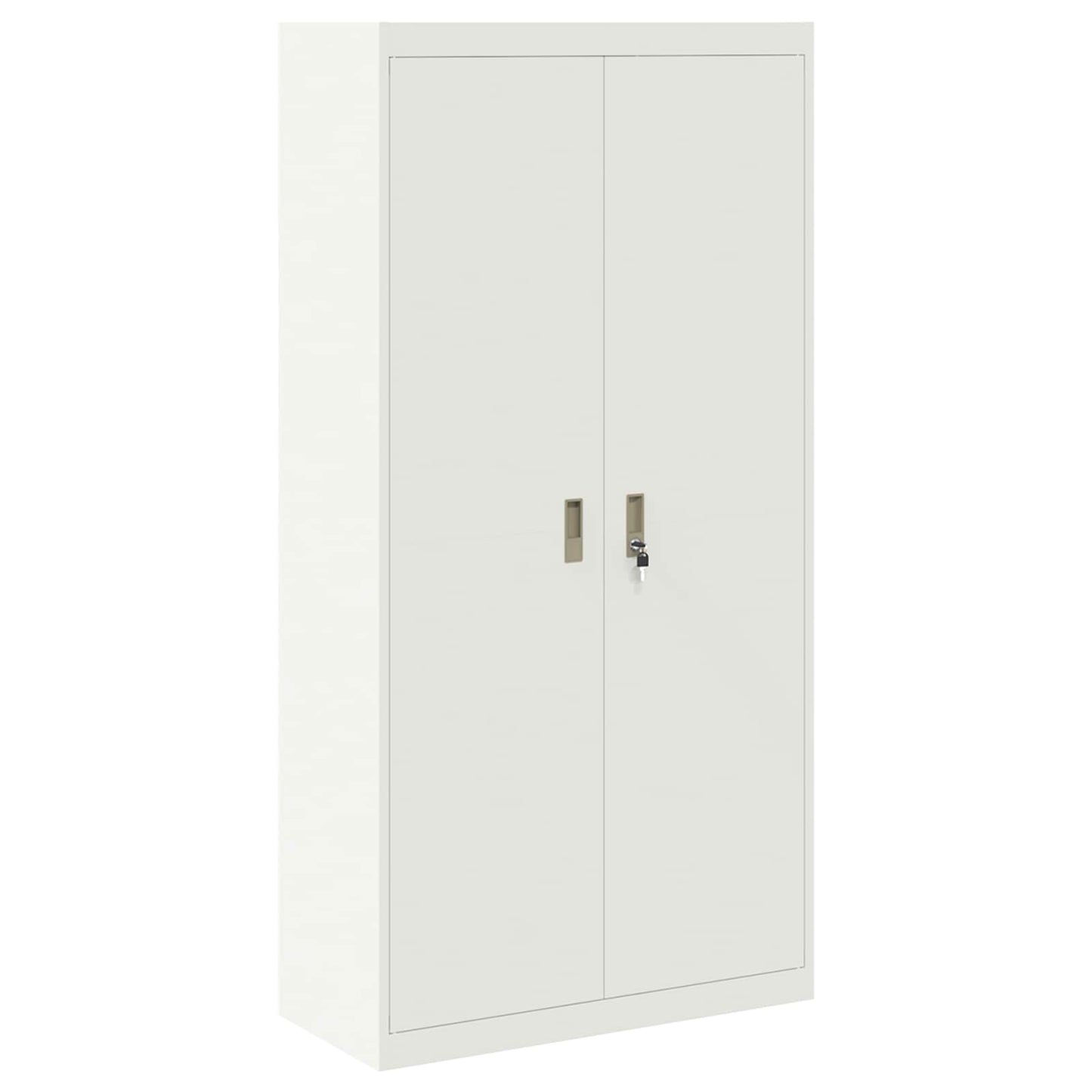 Oppbevaringsskap 2 stk. Hvit 90 x 40 x 220 cm Stål Låsbar
