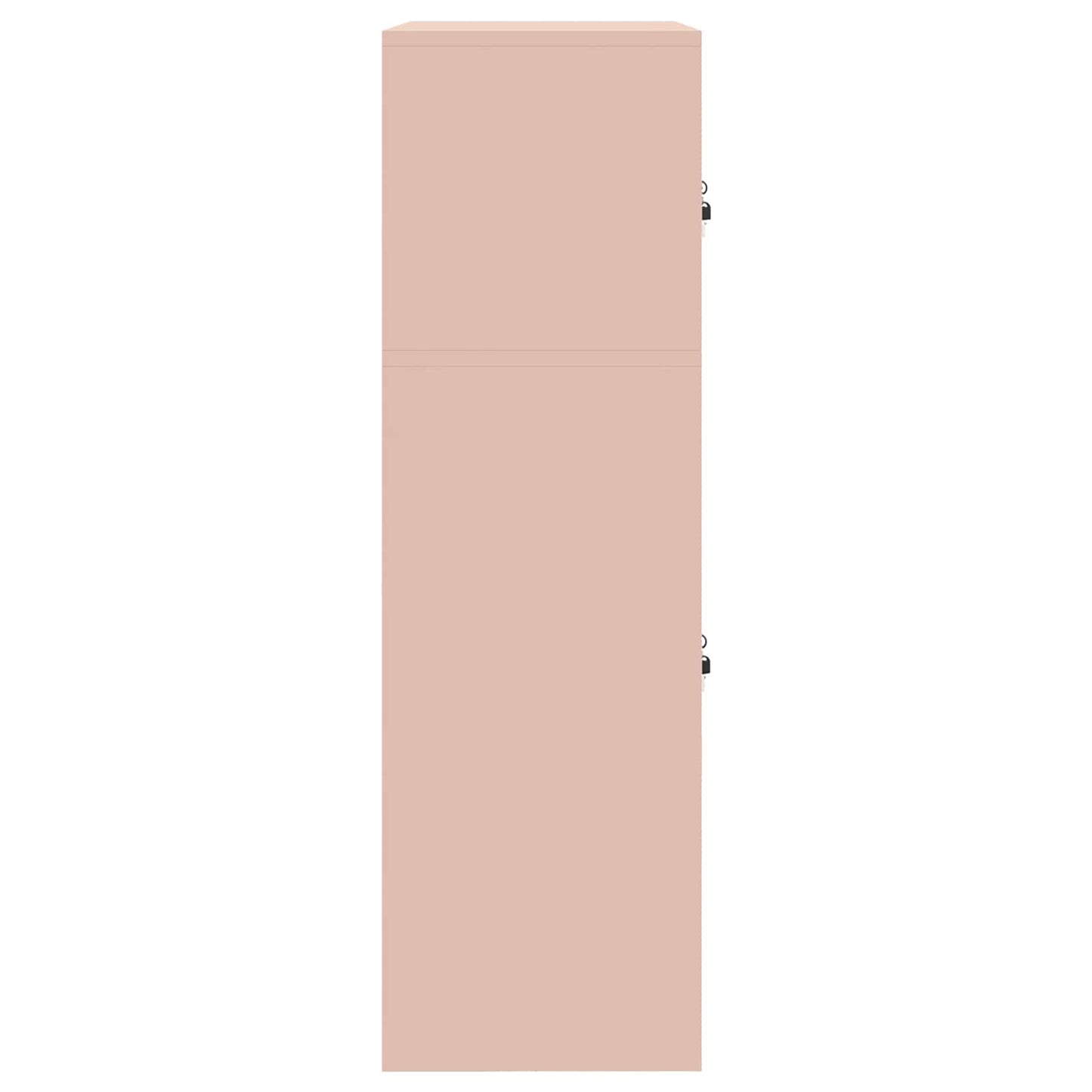 Oppbevaringsskap 2 stk. Rosa 60 x 40 x 130 cm Stål Låsbar