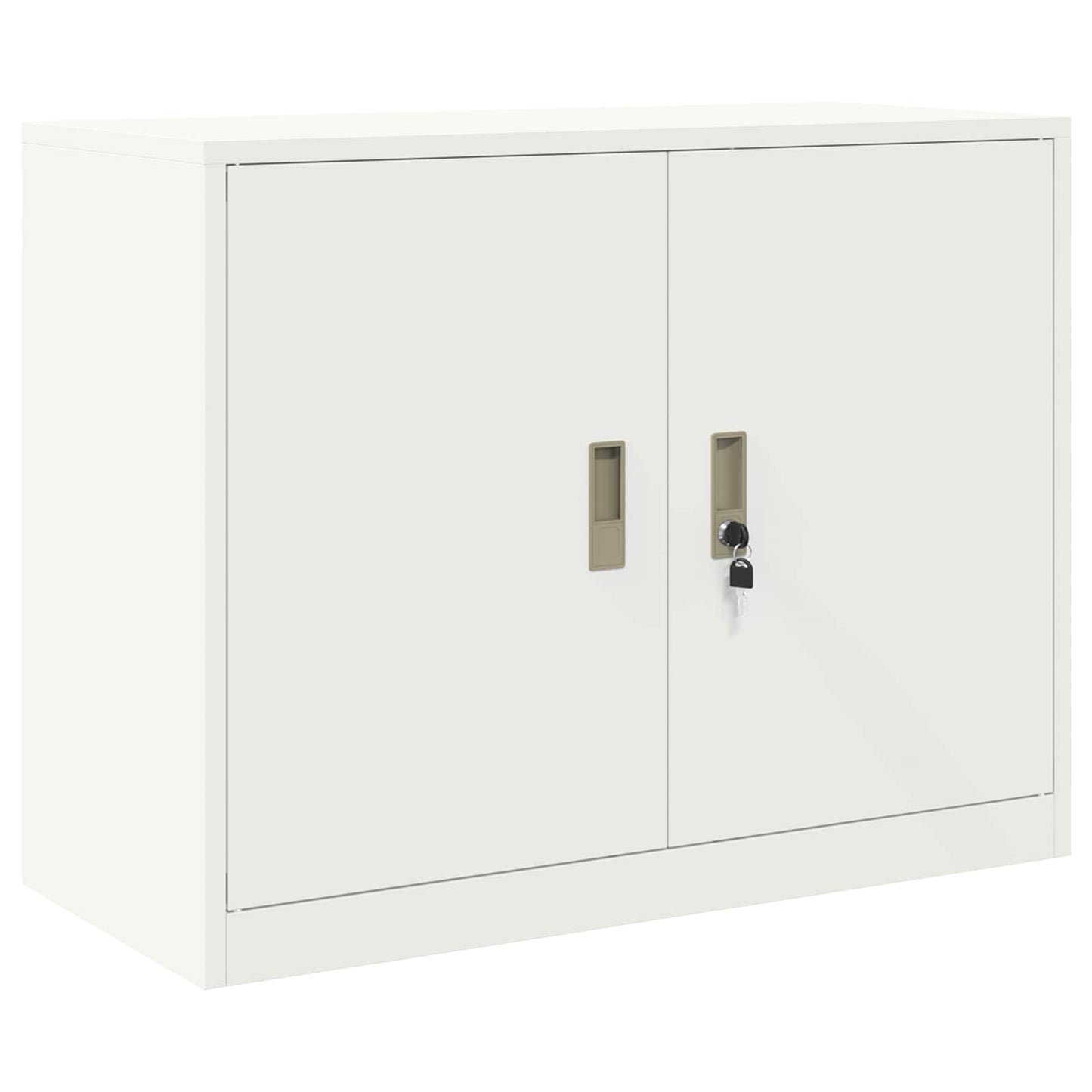 Oppbevaringsskap 2 stk. Hvit 90 x 40 x 160 cm Stål Låsbar