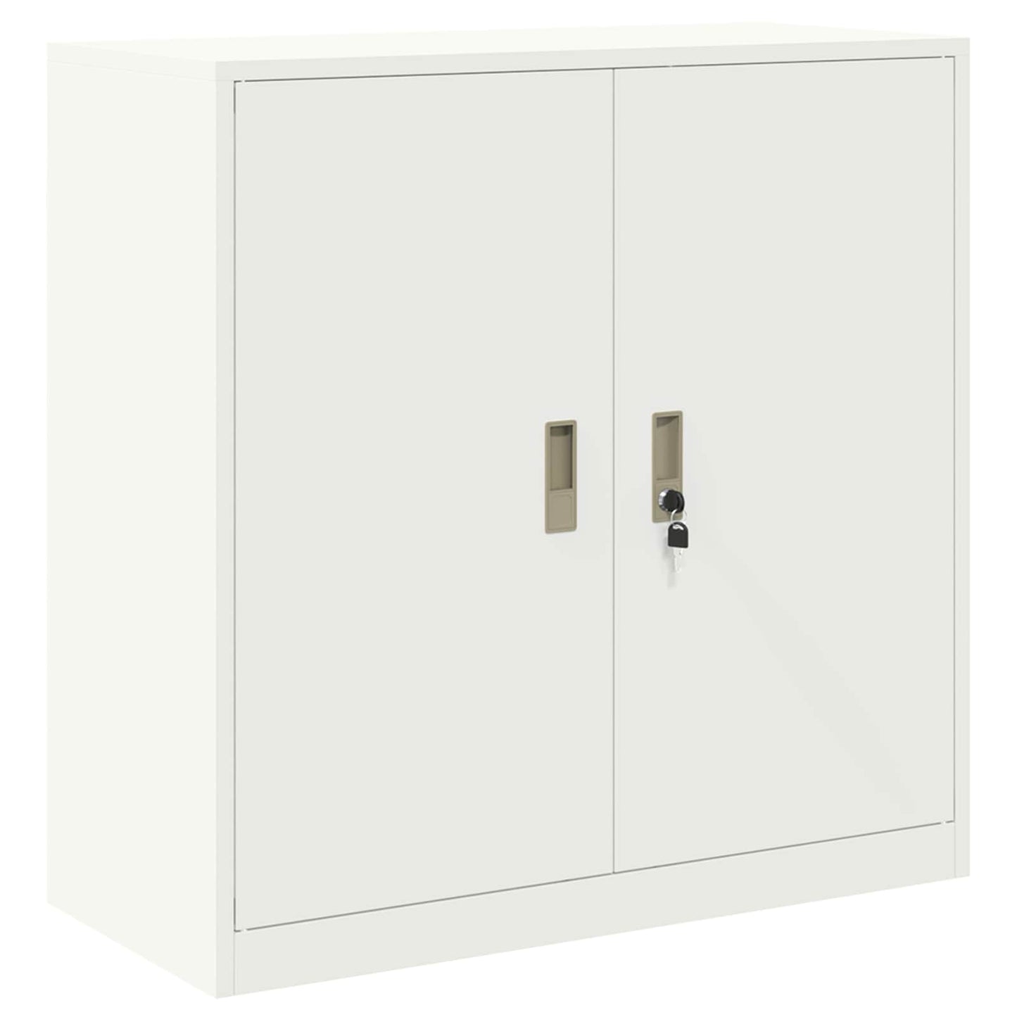 Oppbevaringsskap 2 stk. Hvit 90 x 40 x 160 cm Stål Låsbar