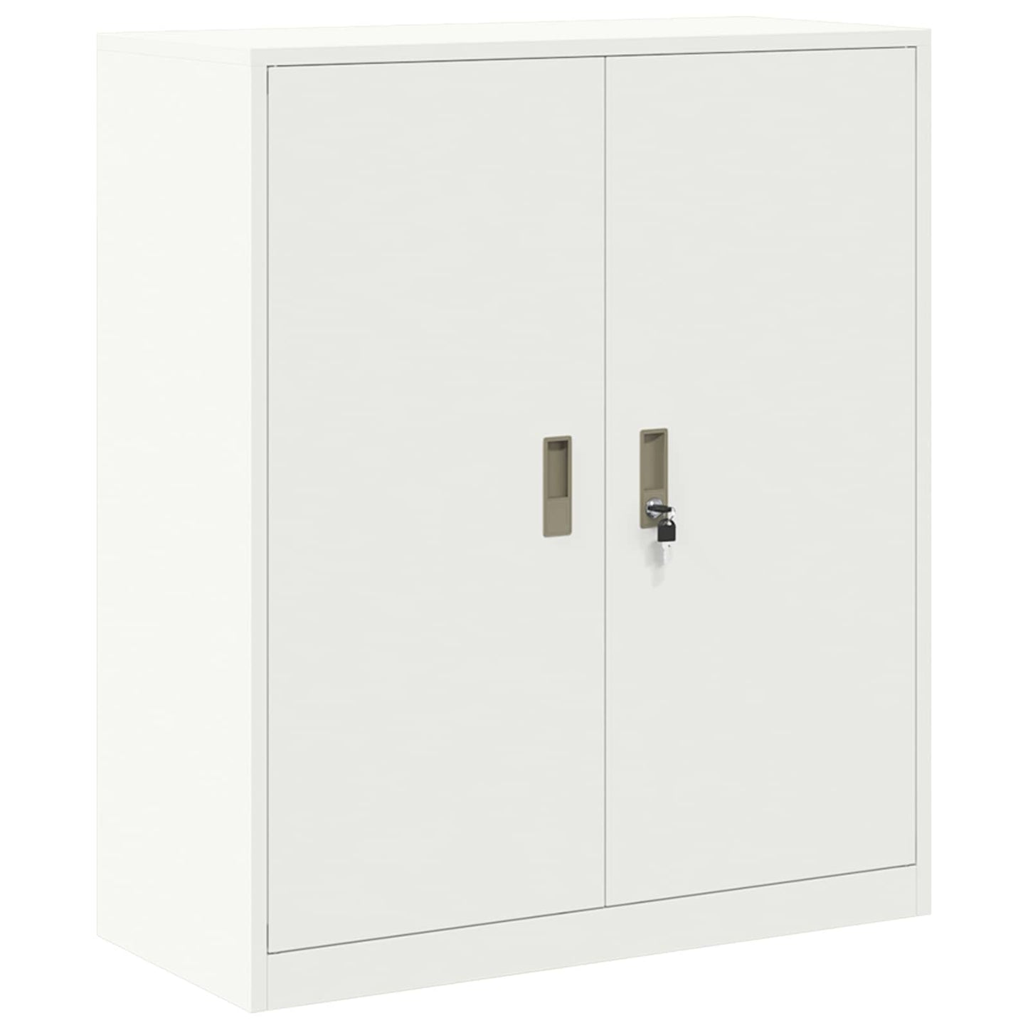 Oppbevaringsskap 2 stk. Hvit 90 x 40 x 175 cm Stål Låsbar