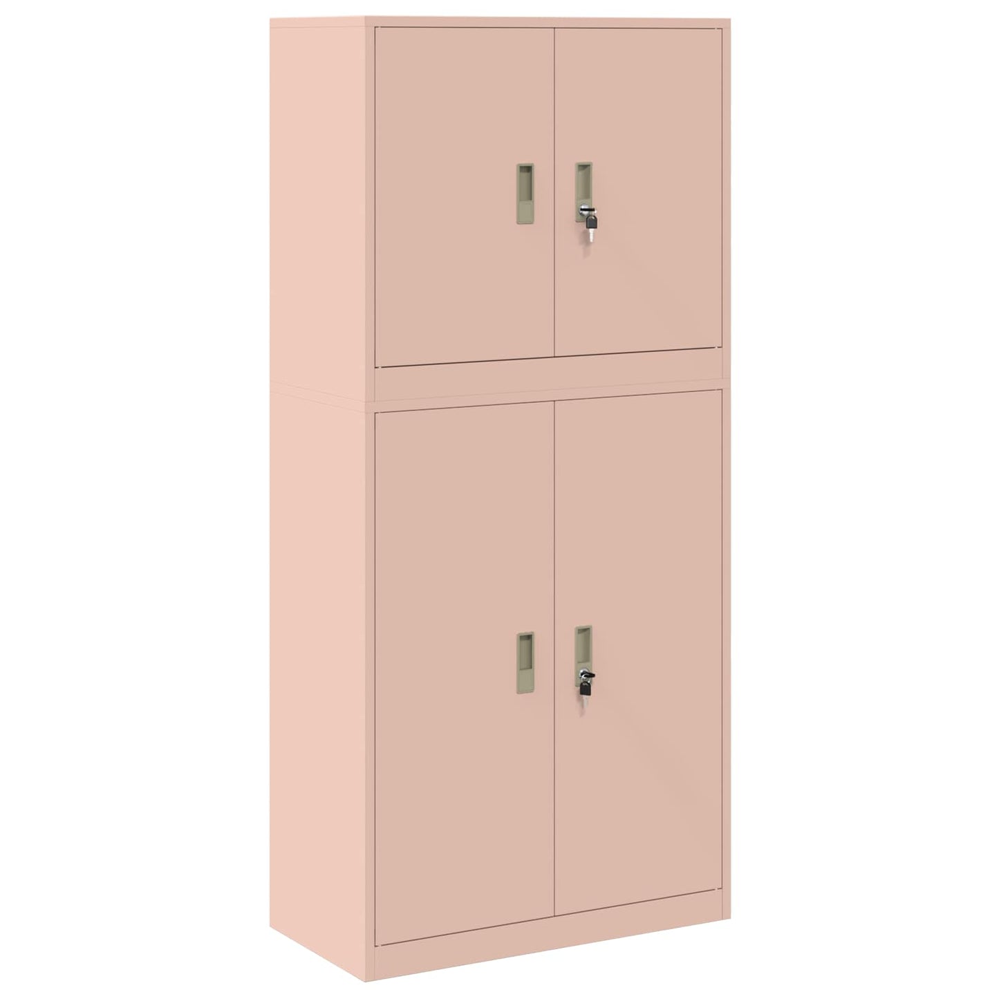 Oppbevaringsskap 2 stk. Rosa 80 x 40 x 175 cm Stål Låsbar