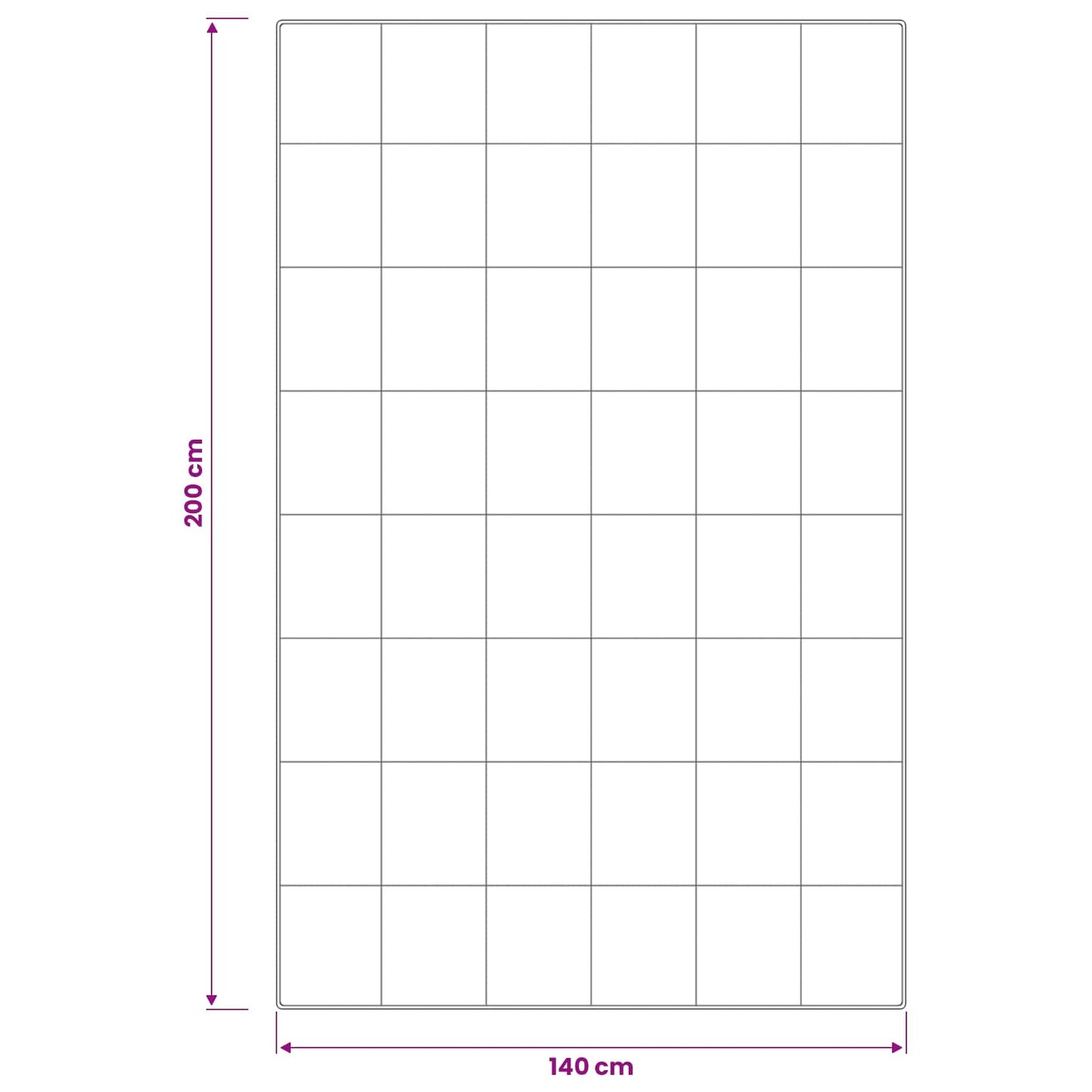 Dyne TRIER 140x200 cm 4 årstider 350 GSM 100% australsk ull