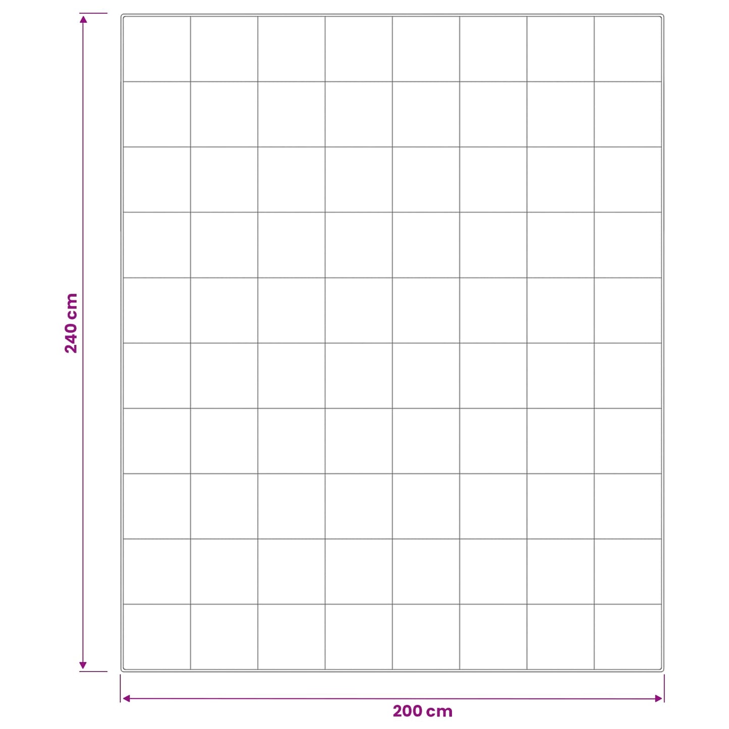 Dyne TRIER 200x240 cm 4 årstider 350 GSM 100% australsk ull