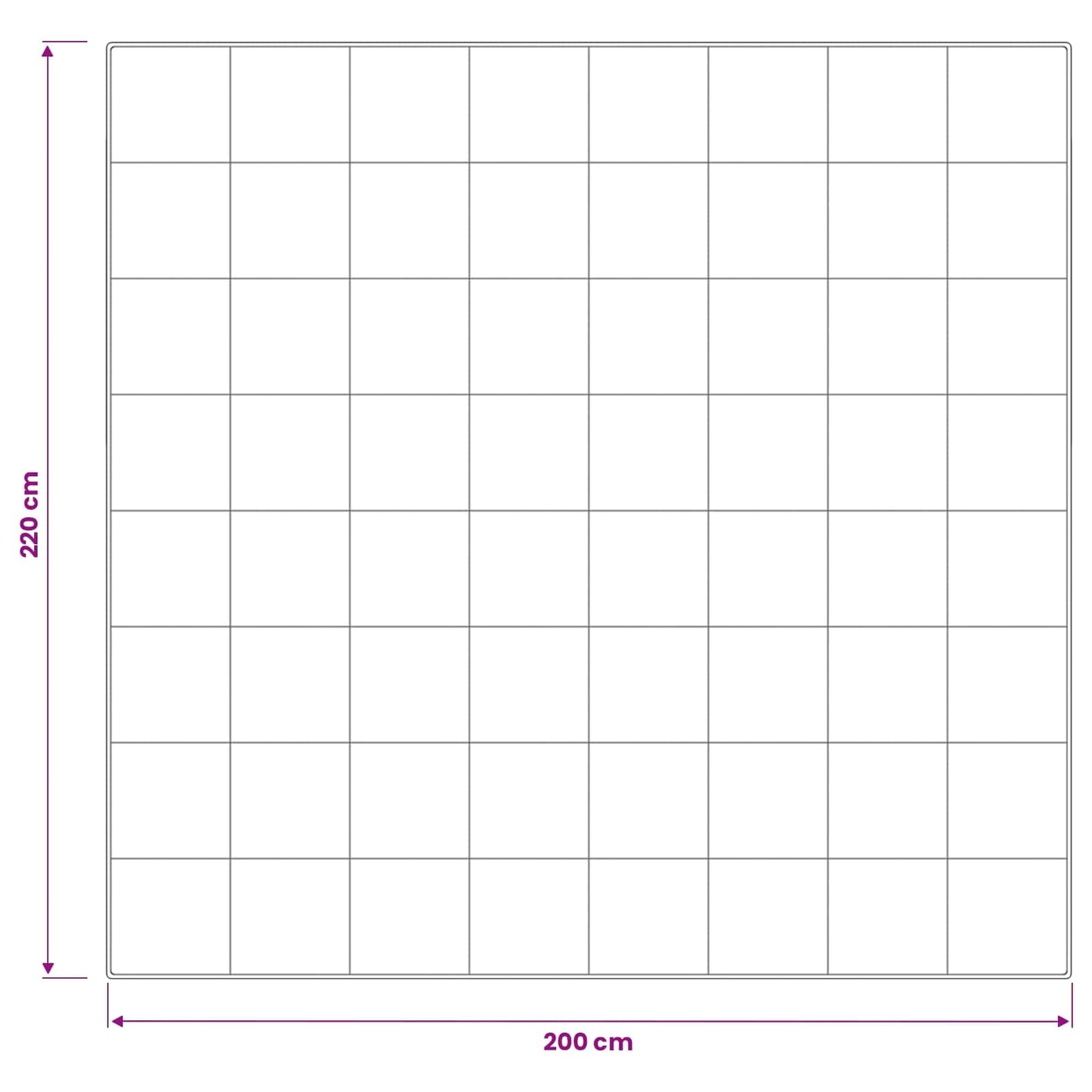 Dyne TRIER 200x220 cm 4 årstider 350 GSM 100% australsk ull