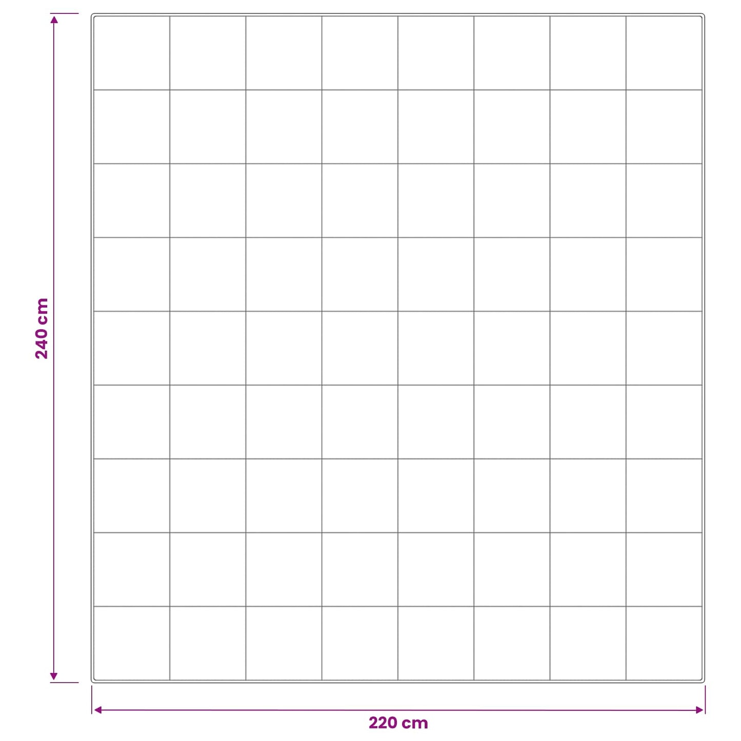 Dyne TRIER 220x240cm 4 årstider 140+220GSM 100% australsk ull