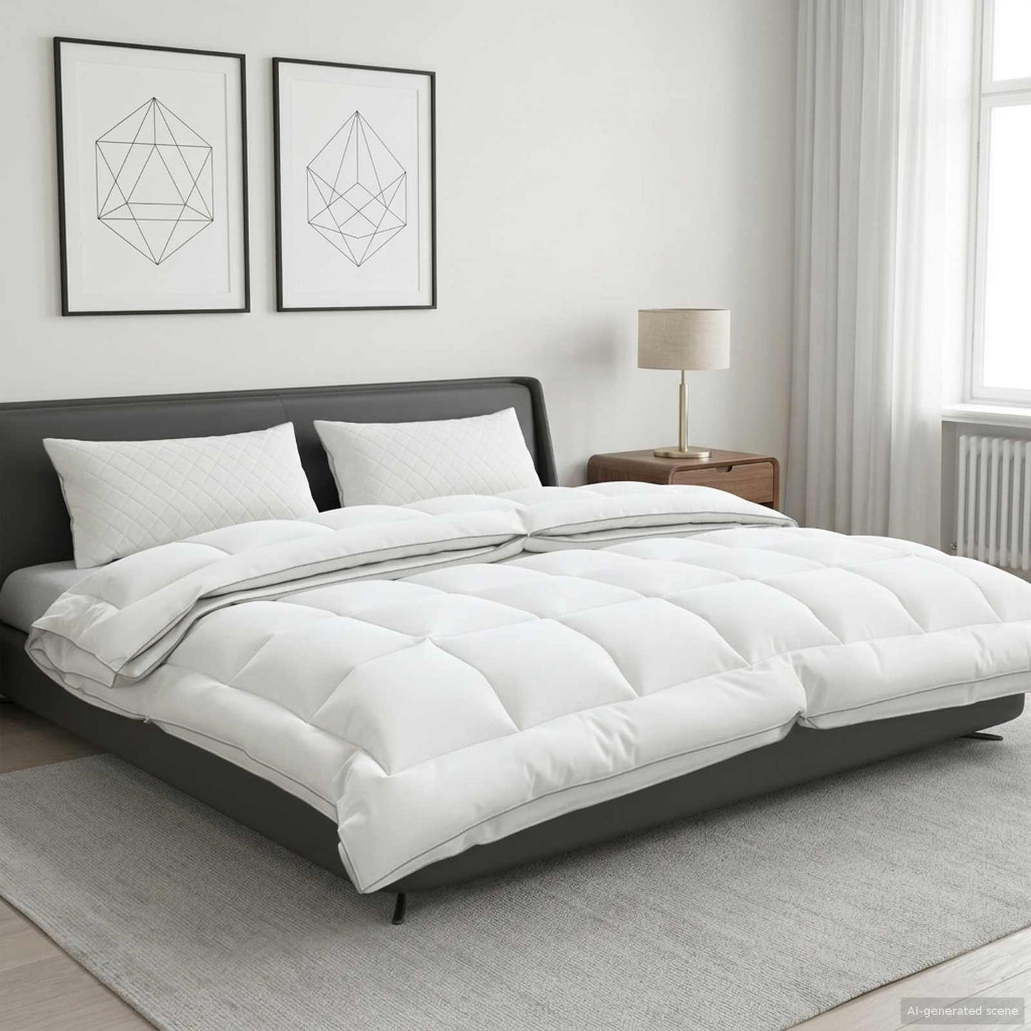 Dyne TRIER 220x260cm 4 årstider 140+220GSM 100% australsk ull