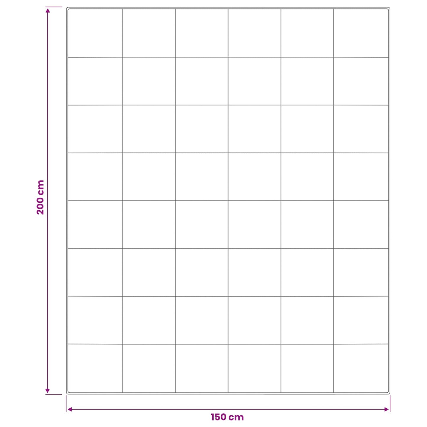 Dyne 150x200 cm Vinter 450 GSM Australsk Ull Hvit Hypoallergen