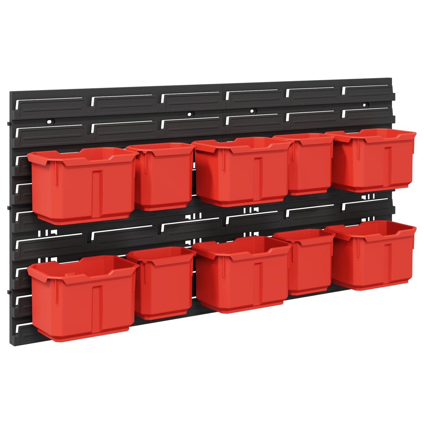 Containerstativ Svart og Rød 77,5 x 2 x 39 cm PP
