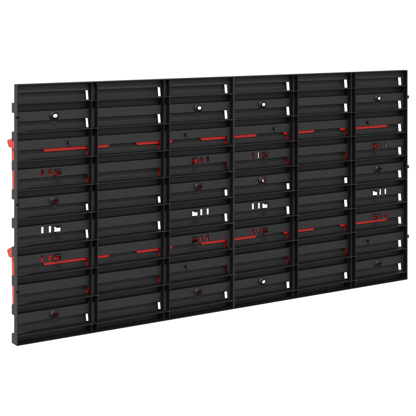 Containerstativ Svart og Rød 77,5 x 2 x 39 cm PP