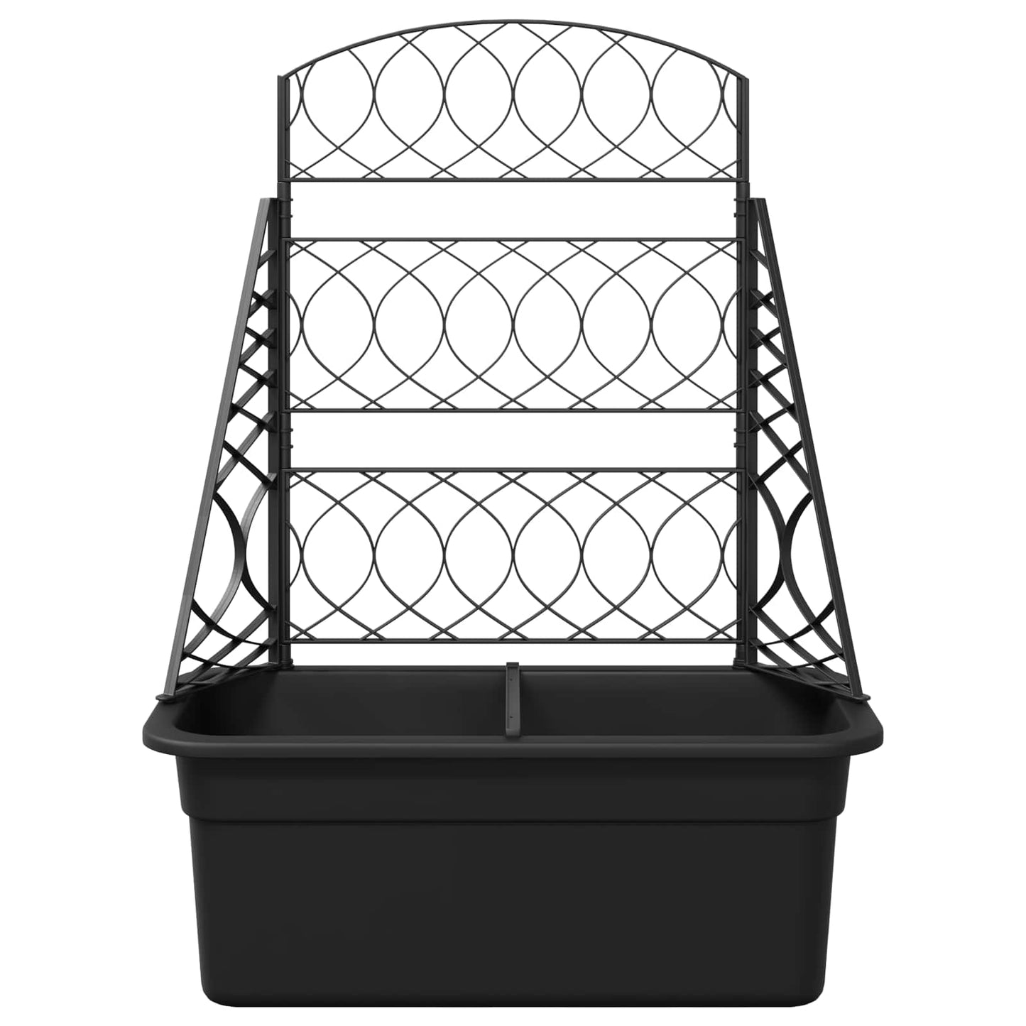 Plantekasse med espalier Antrasitt 58 x 29 x 78 cm PP