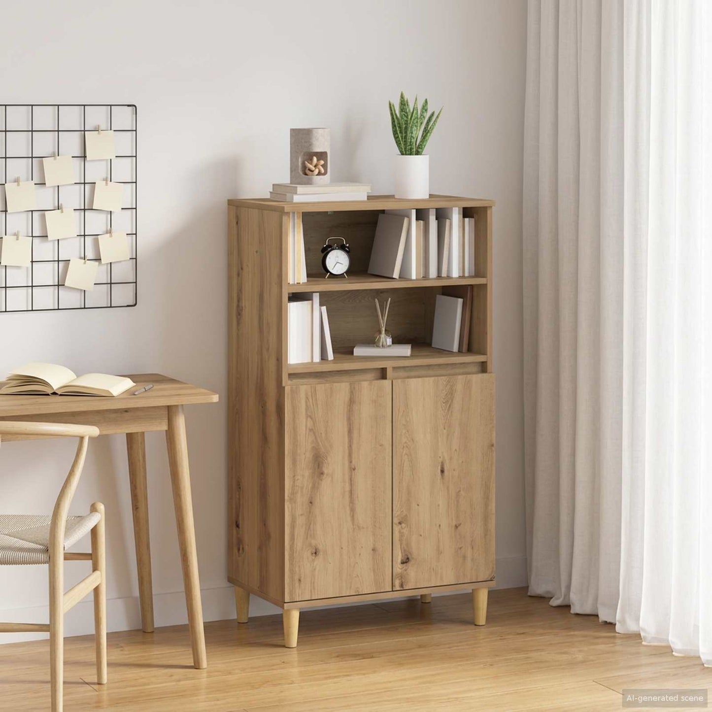 Høyskap Artisan eik 60 x 36 x 110 cm Konstruert tre