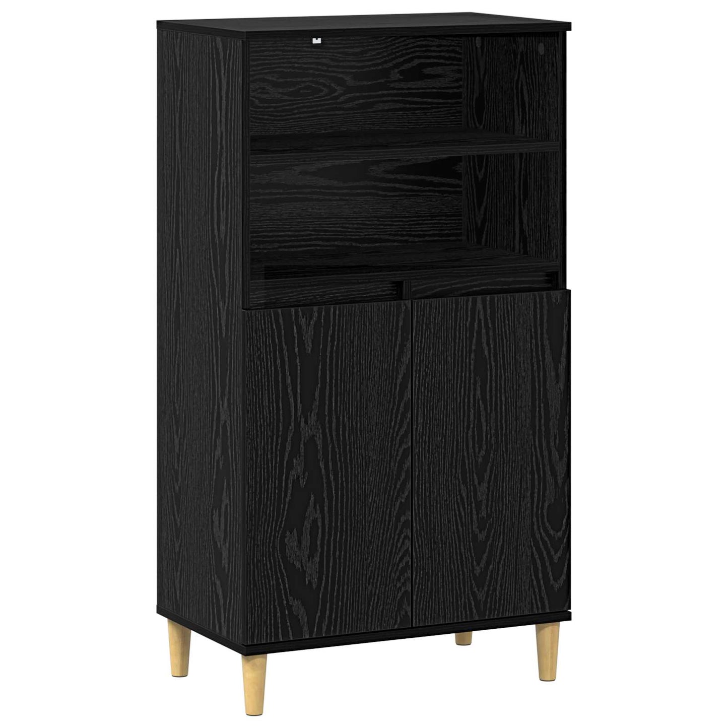 Høyskap Svart eik 60 x 36 x 110 cm Konstruert tre
