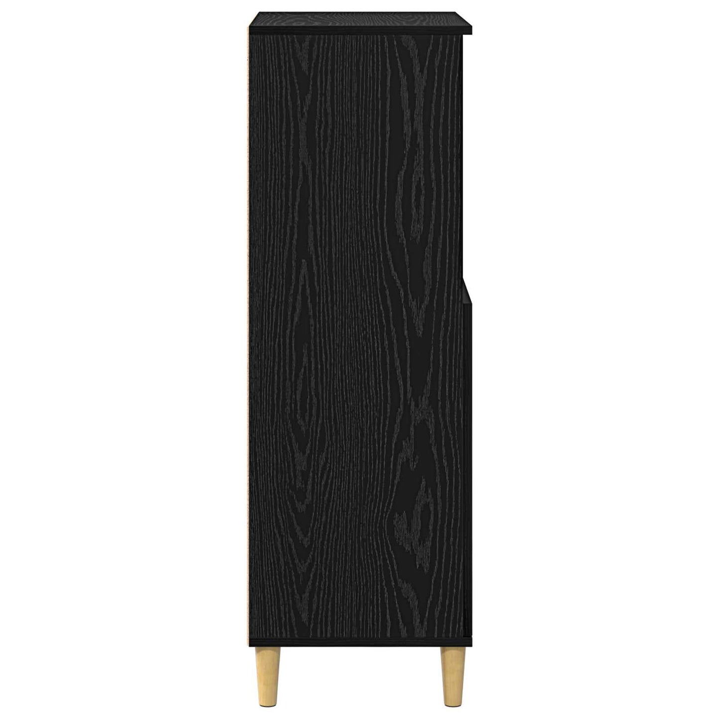 Høyskap Svart eik 60 x 36 x 110 cm Konstruert tre