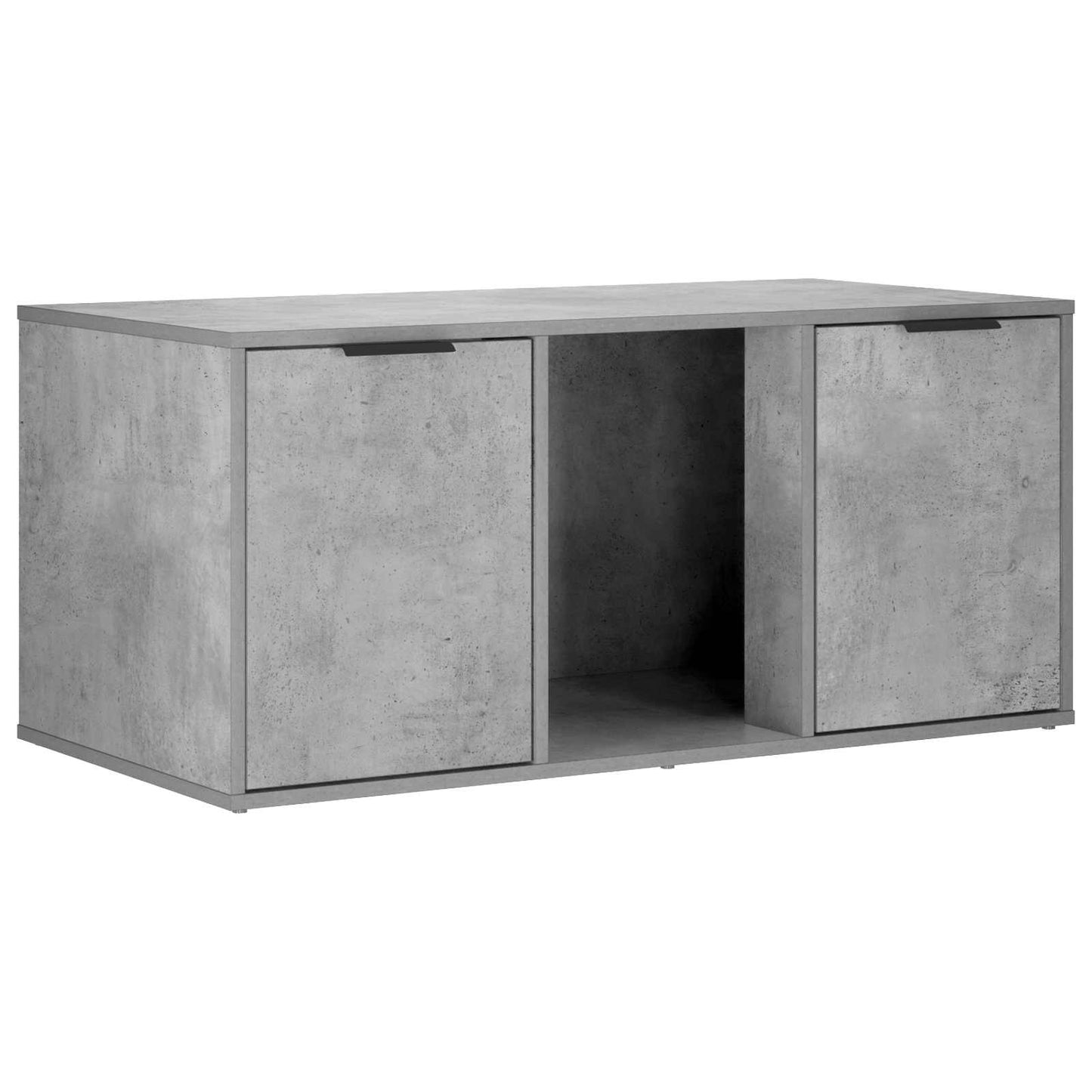 Katt bur møbel Betonggrå 100 x 49 x 45 cm Konstruert tre