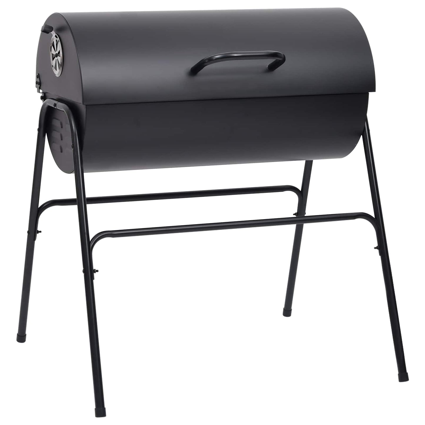Utendørs grill 3 pcs 80 x 73 x 90 cm Svart Metall