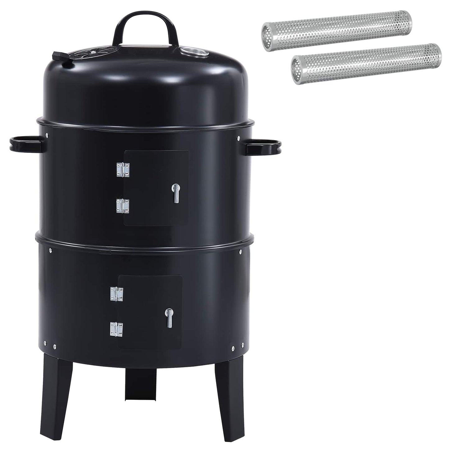 Utendørs grill Ø 40 x 80 cm Stål Svart