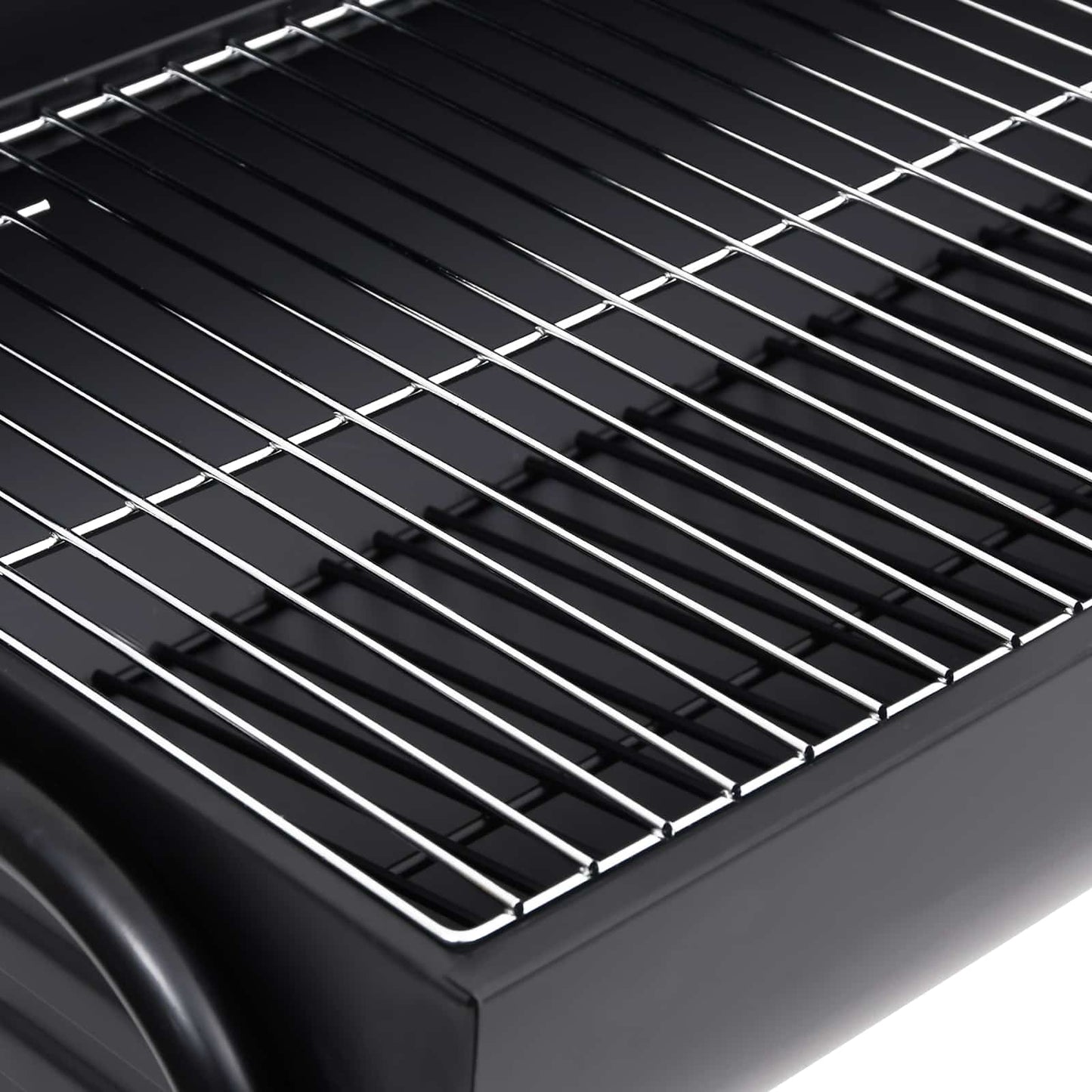 Tønnegrill med 2 Stekerister 3 stk. 80 x 73 x 90 cm Metall