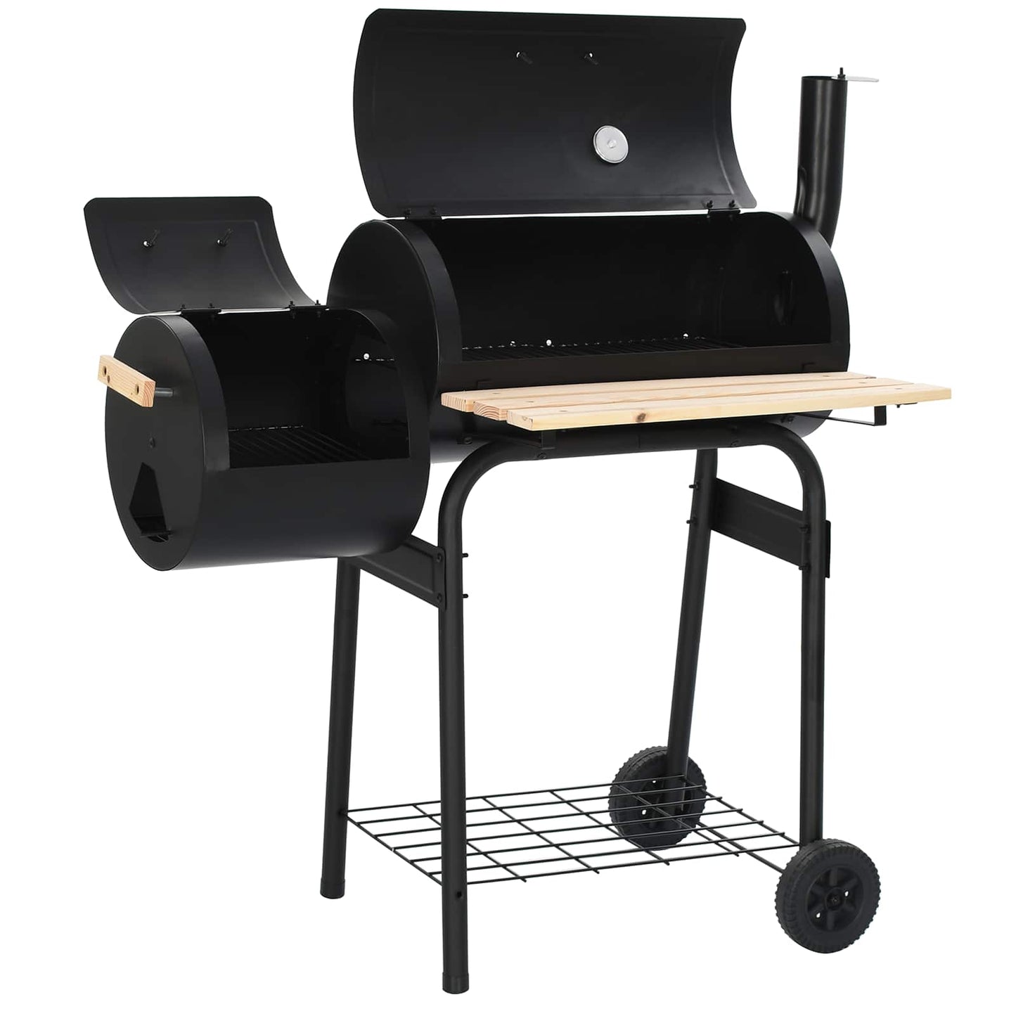 Utendørs grill 104 x 58 x 114 cm Stål Svart