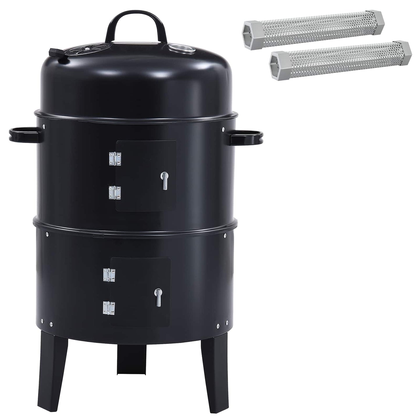 Utendørs grill Ø 40 x 80 cm Stål Svart
