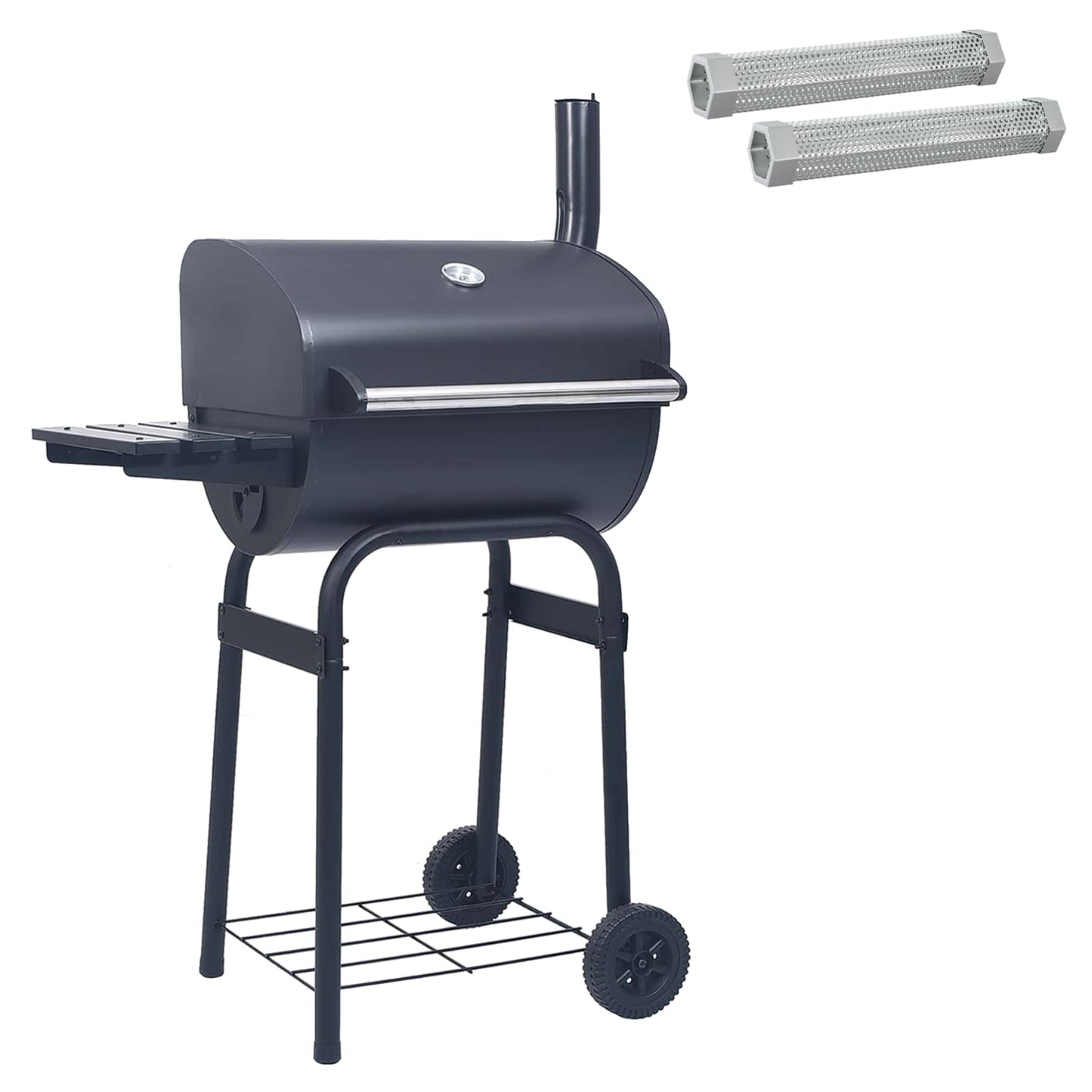 Kullgrill 75 x 48 x 120 cm Pulverlakkert stål og plast Sølv
