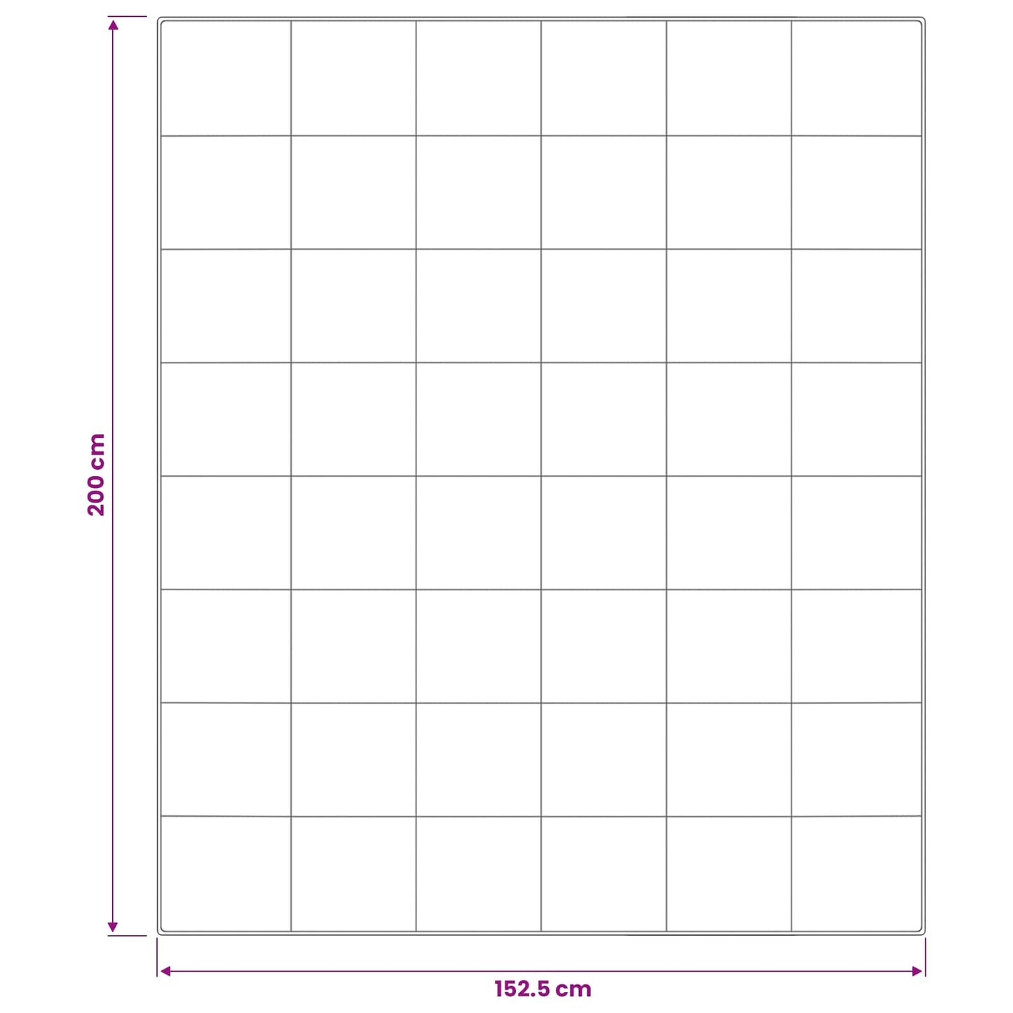 Dyne 152x203 cm Sommer 200 GSM Australsk Ull Hvit Hypoallergen