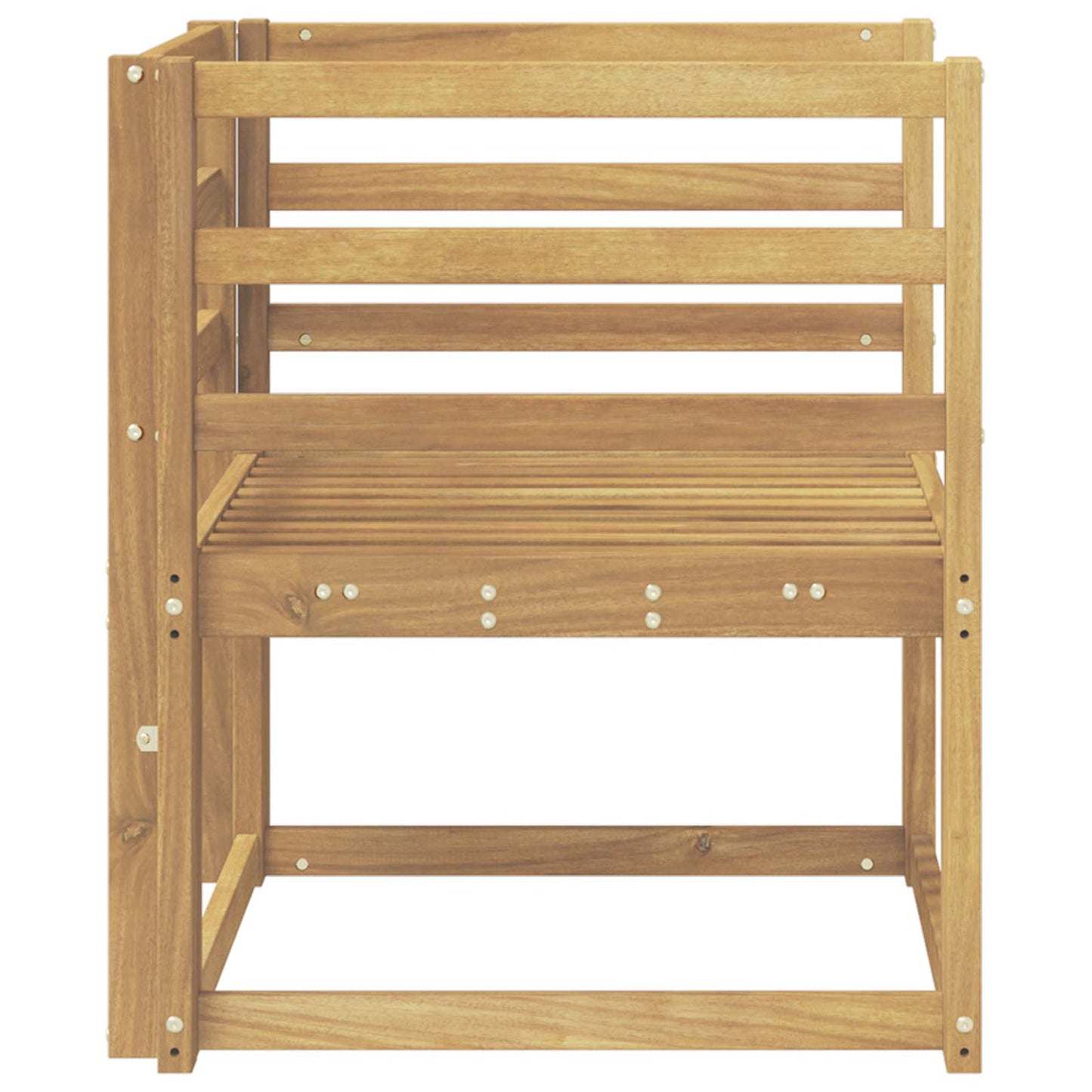 Utendørs sofa-sett Solid akasietre Hvit
