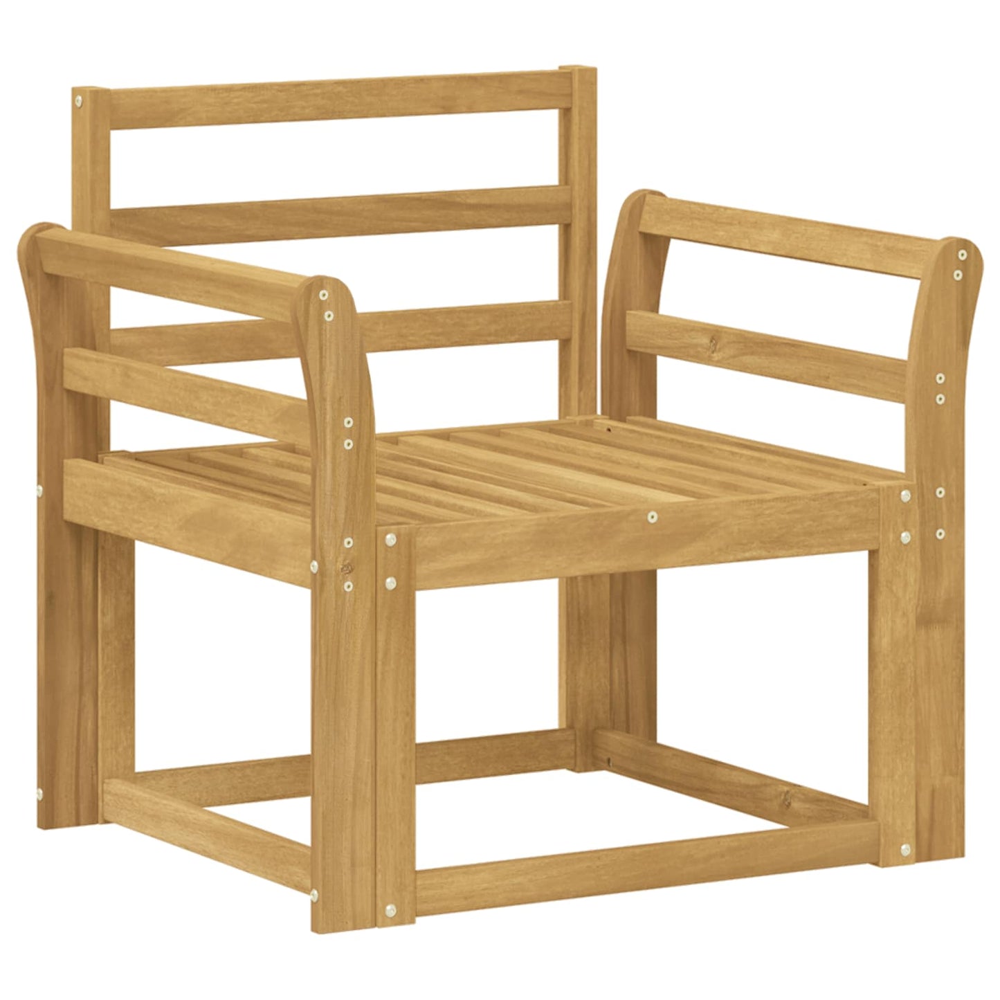 Utendørs sofa-sett Solid akasietre Hvit