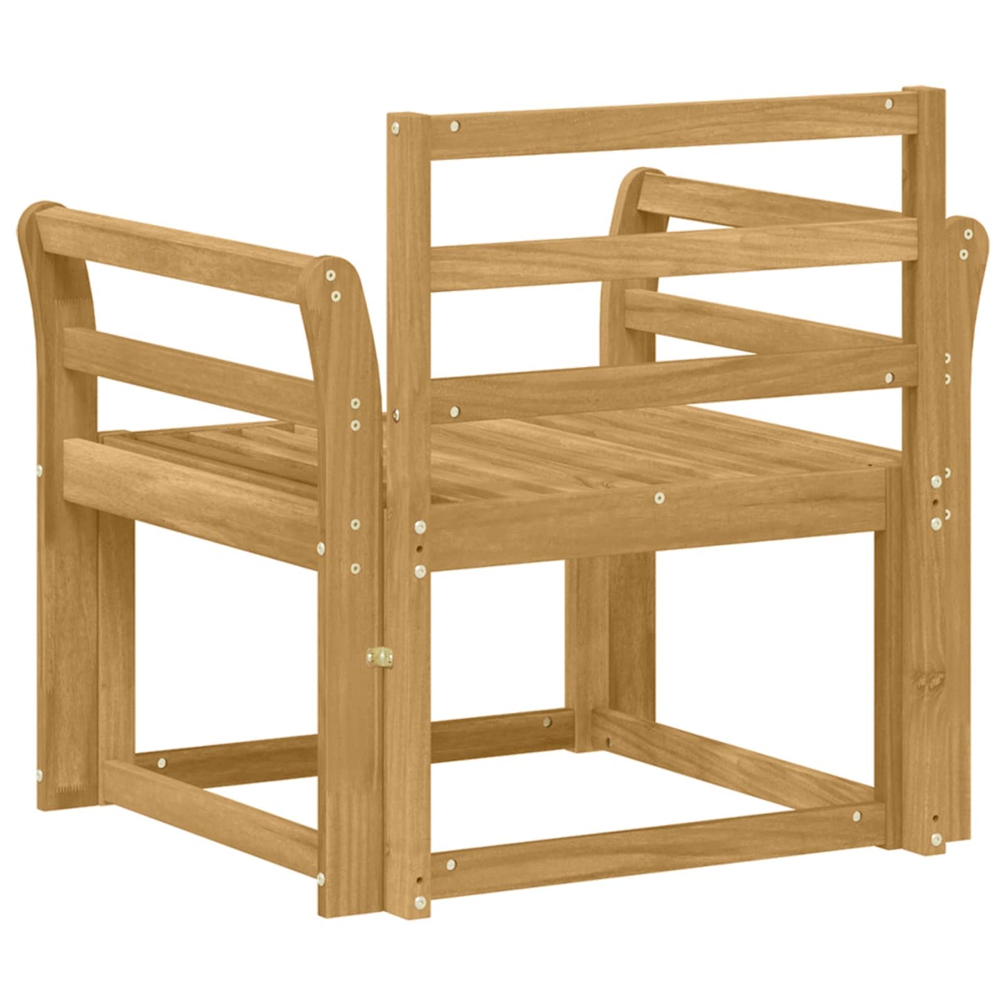 Utendørs sofa-sett Solid akasietre Hvit