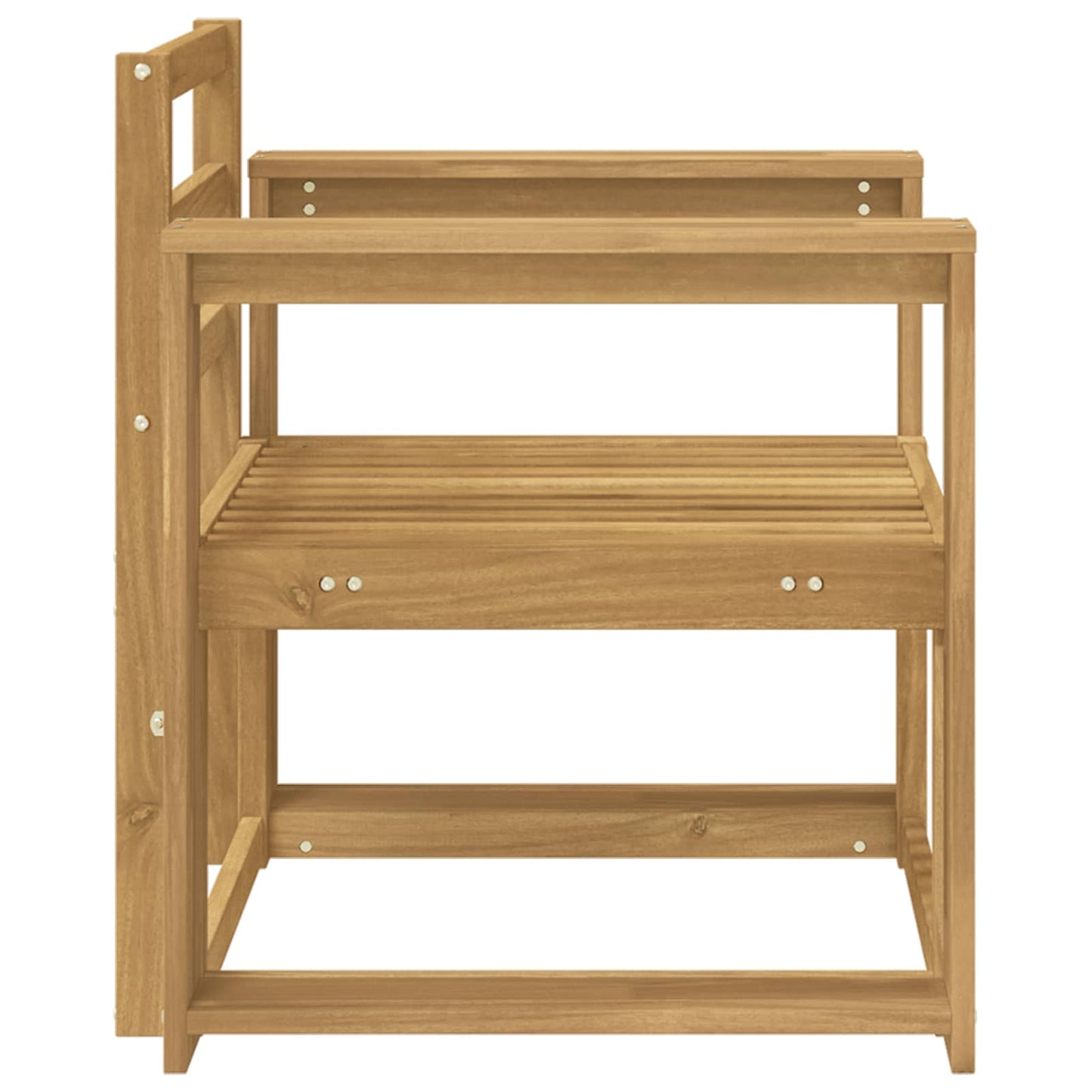 Utendørs sofa-sett Solid akasietre Hvit